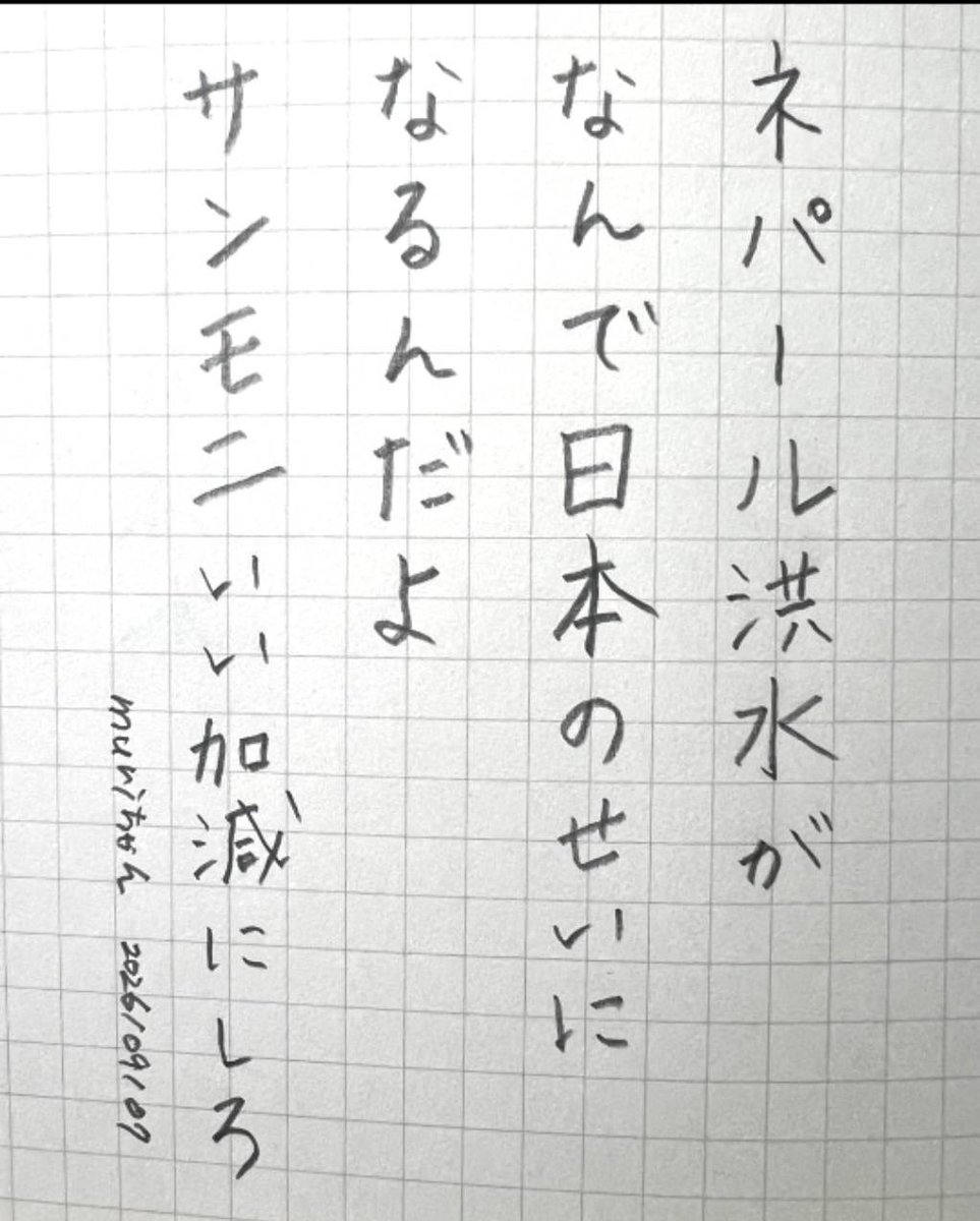 murichanbeer's tweet photo. ネパール洪水が
なんで日本のせいになるんだよ
サンモニいい加減にしろ
#muriword https://t.co/hNYEuytPel