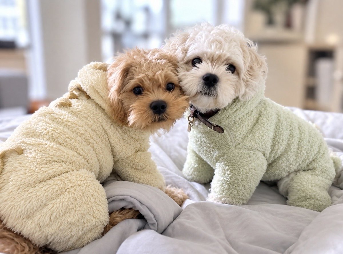 MayuIwatani's tweet photo. 可愛すぎる兄弟🐶　#ペキプー https://t.co/GQ7O4FZ6qE