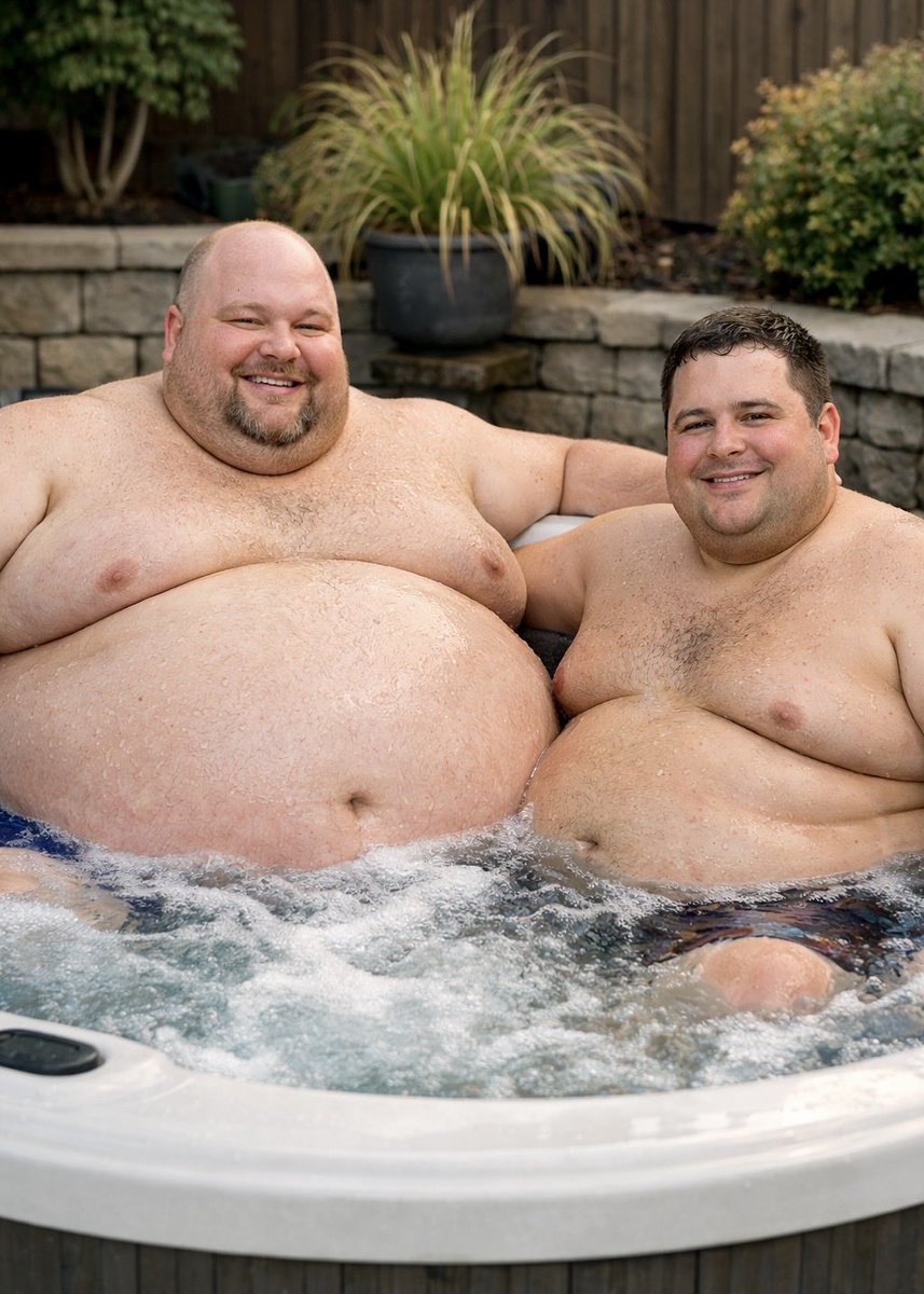 happychubbiesai's tweet photo. Sunday plans: absolutely nothing. 🐷💦❤️
Just bubbles, bellies &amp; good company. 😏

#HappyChubbies #ChubbyGuys #BigBoys #BearLife #ChubbyLove https://t.co/hN5PNdKAZQ