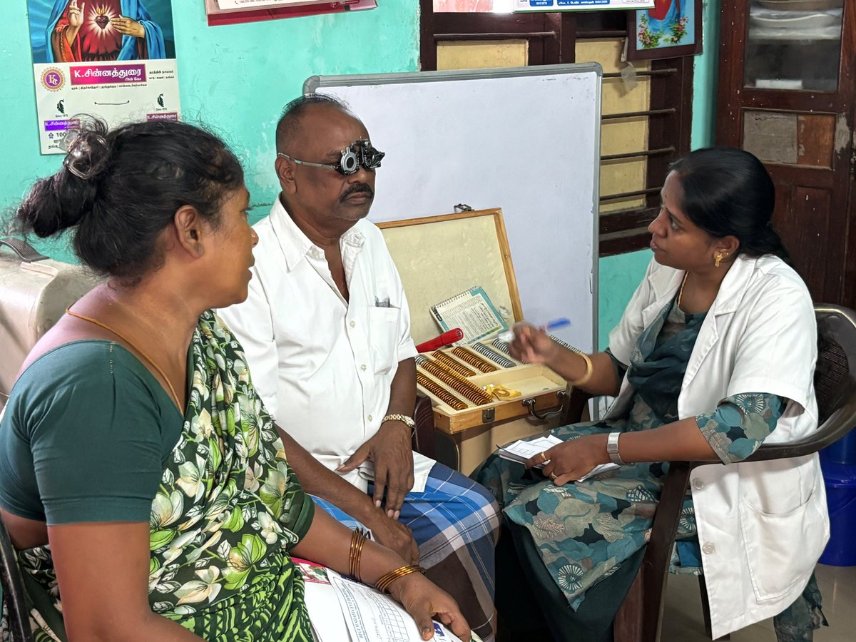 MadrasYmca's tweet photo. YMCA Madras – Sathuma Nagar Branch, in association with Kauvery Hospital &amp; Begum Shafia Eye Care, organised a Free Medical &amp; Eye Camp. 🏥👁️ Around 112 community members benefited from eye screening and health services, promoting early care &amp; health awareness.

#YMCA #EyeCare https://t.co/eaMrBxHqOd
