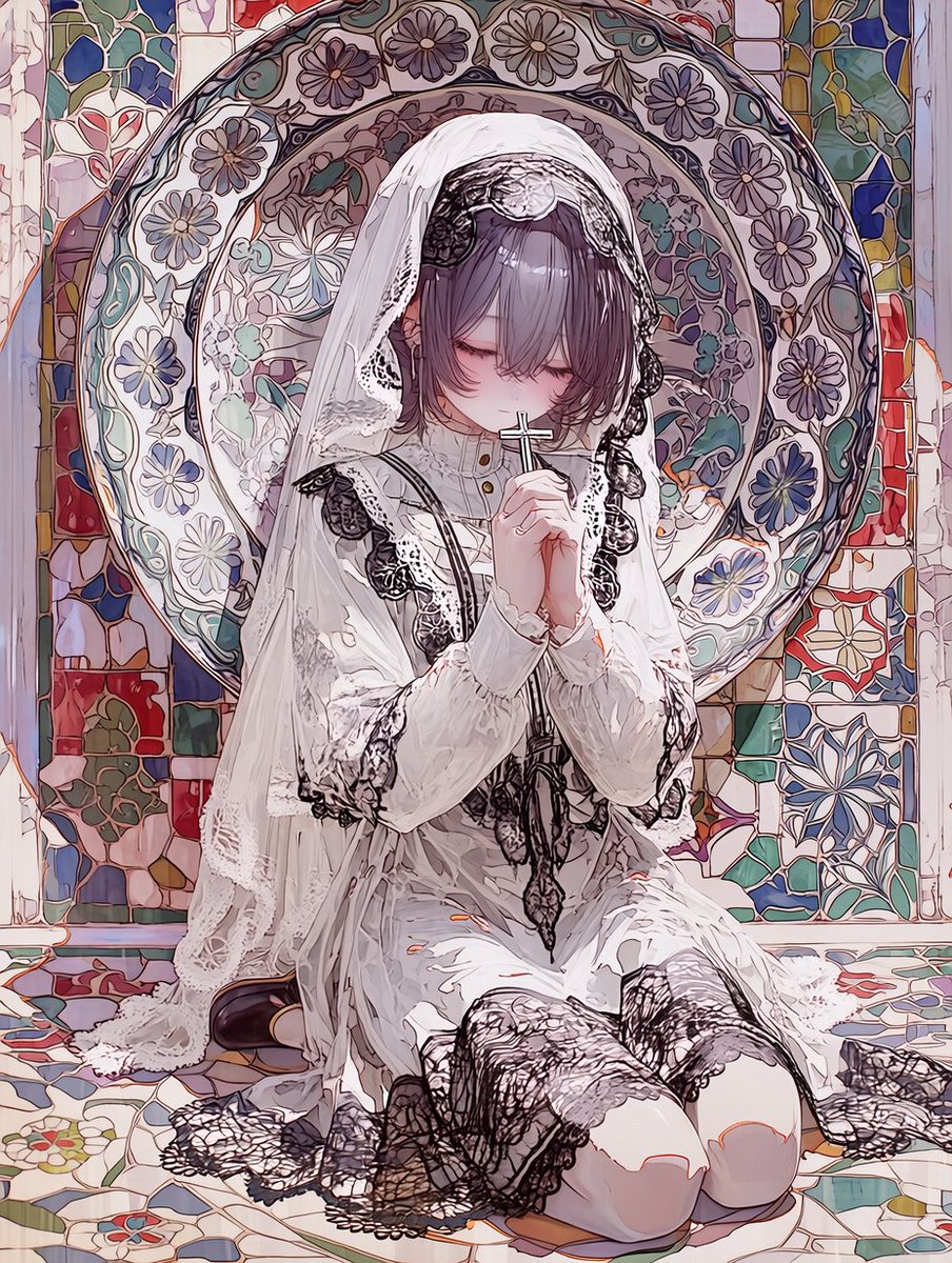 AIイラストポスター(受付用) 黒磁＠drug lovers on X: 