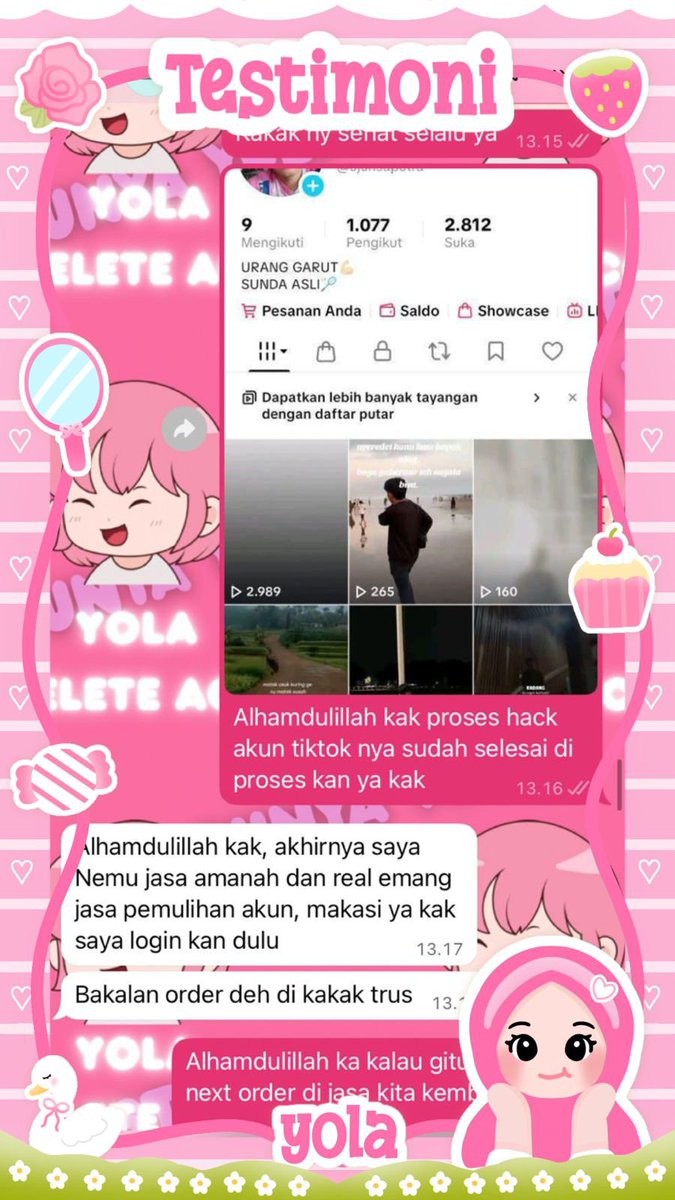 kvesini's tweet photo. JASA PEMULIHAN AKUN/HAPUS AKUN, BERGARANSI RESMI GUYSS

KENDALA :#zonajajan
🌷BALIKIN AKUN ALL GAME
🌷JASA SADAP WA/IG
🌷LUPA PASWORD &amp; LUPA DATA2
🌷JASA HAPUS AKUN ALL SOSMED
🌷JASA PULIHKAN AKUN 
GOGGLE ,GMAIL,INSTAGRAM,TWITER, FB,TIKTOK,LINE,DLL. #zonauang

Fast WA di BIO‼️ https://t.co/GVraHjr9bz