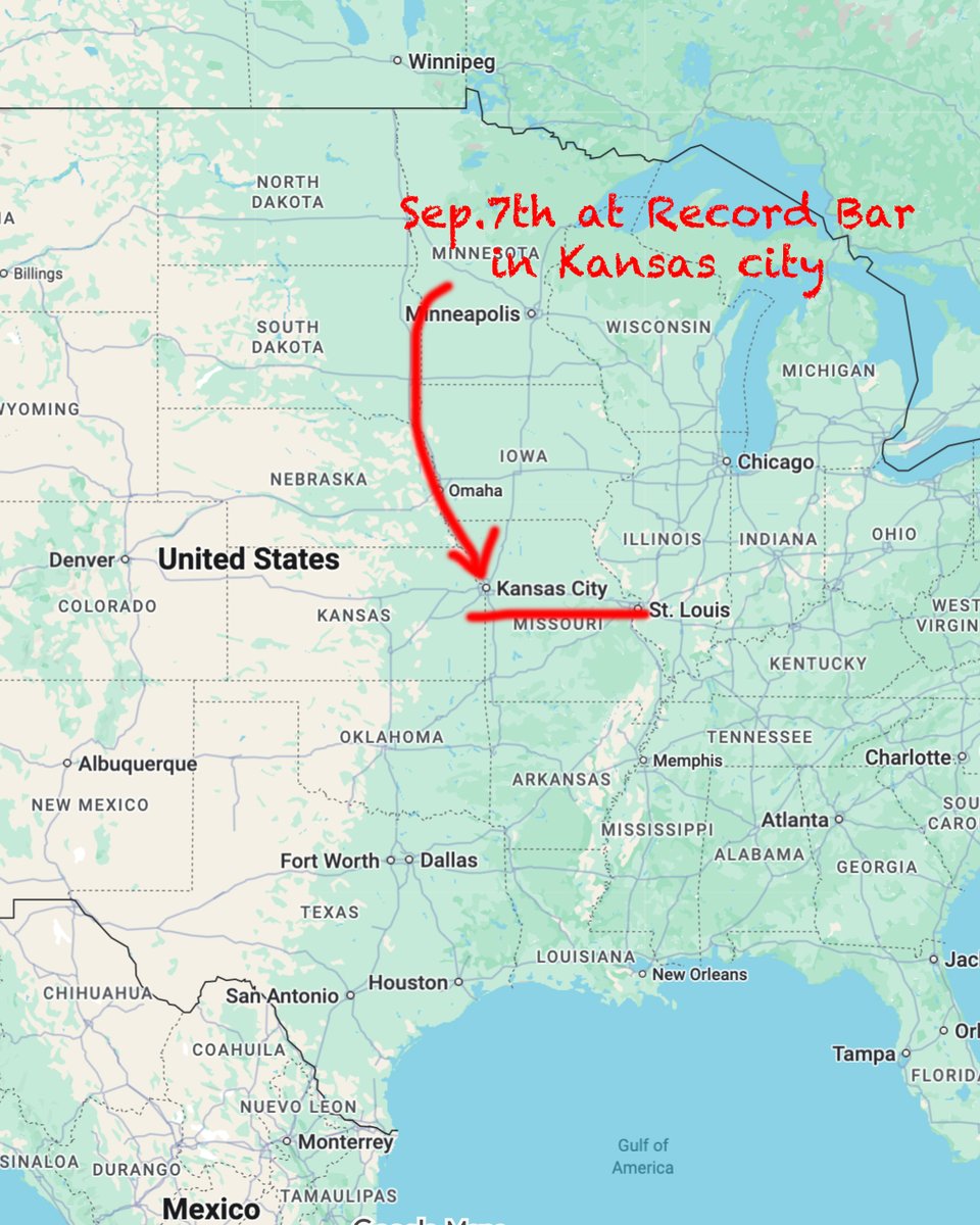 melt_banana's tweet photo. We're in Kansas City! The Heart of America 🖤

Playing at recordBar tonight⚡️
If you're in the area, come hang out and check us out! ^o^/

📍 recordBar
⏰ Doors: 7:00 PM
🎟️ Tickets: https://t.co/peCthZlx4Z
---
#meltbanana #recordbar #KansasCity #メルトバナナ https://t.co/H03AjWWas6
