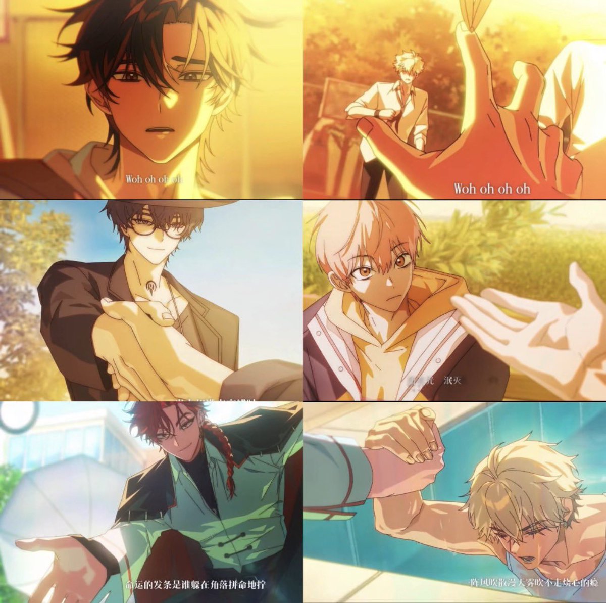 Yugi_1818's tweet photo. “Zero” Reaching out to their childhood sweethearts. 🖤🤍 ❤️🧡 💜🩷 https://t.co/MFWe9WqXHl