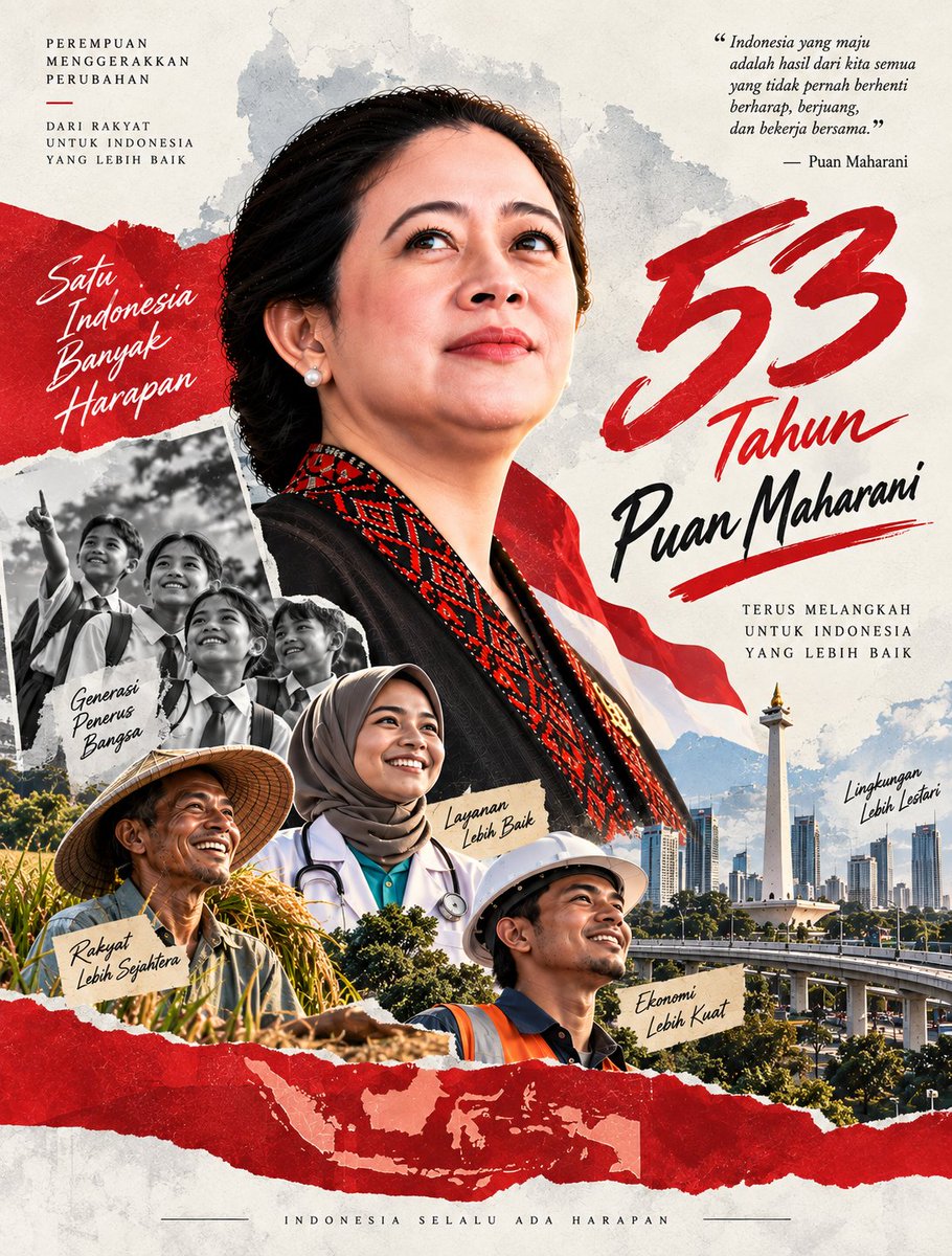 zalinabake's tweet photo. Di balik kemudi perjuangan, ada keteguhan yang tak pernah pudar. 🕯️ Selamat ulang tahun ke-53 Ibu Puan Maharani! 🎈⭐

#Selamat #Ulangtahun #PuanMaharani #PuanKu https://t.co/uCIEOliNEj