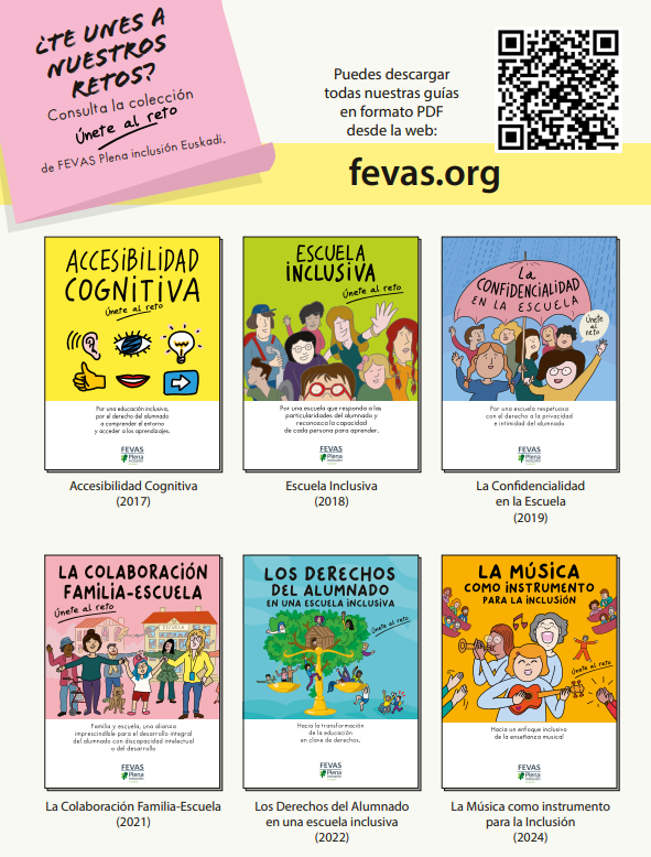 fevas's tweet photo. 🎒✏️ ¡Empieza el nuevo curso escolar!
¿TE UNES A NUESTROS RETOS? 
Descubre nuestra colección de guías con orientaciones  para avanzar hacia una educación más inclusiva.

🔗 https://t.co/lYiKxaJ6DI https://t.co/l3Ny8UoUbs