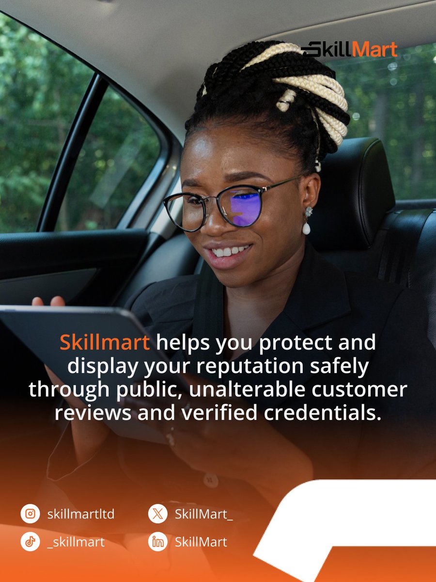 Skillmart_'s tweet photo. When trust is high, transactions become easier.
Skillmart gives honest professionals a platform to build credibility and get discovered by customers with confidence.

Get early access: https://t.co/l3Mjbs0OdO

#SkillmartNG #TrustedMarketplace #HireNigeria #Explorepage #Onboarding https://t.co/3EbRGR48Jd