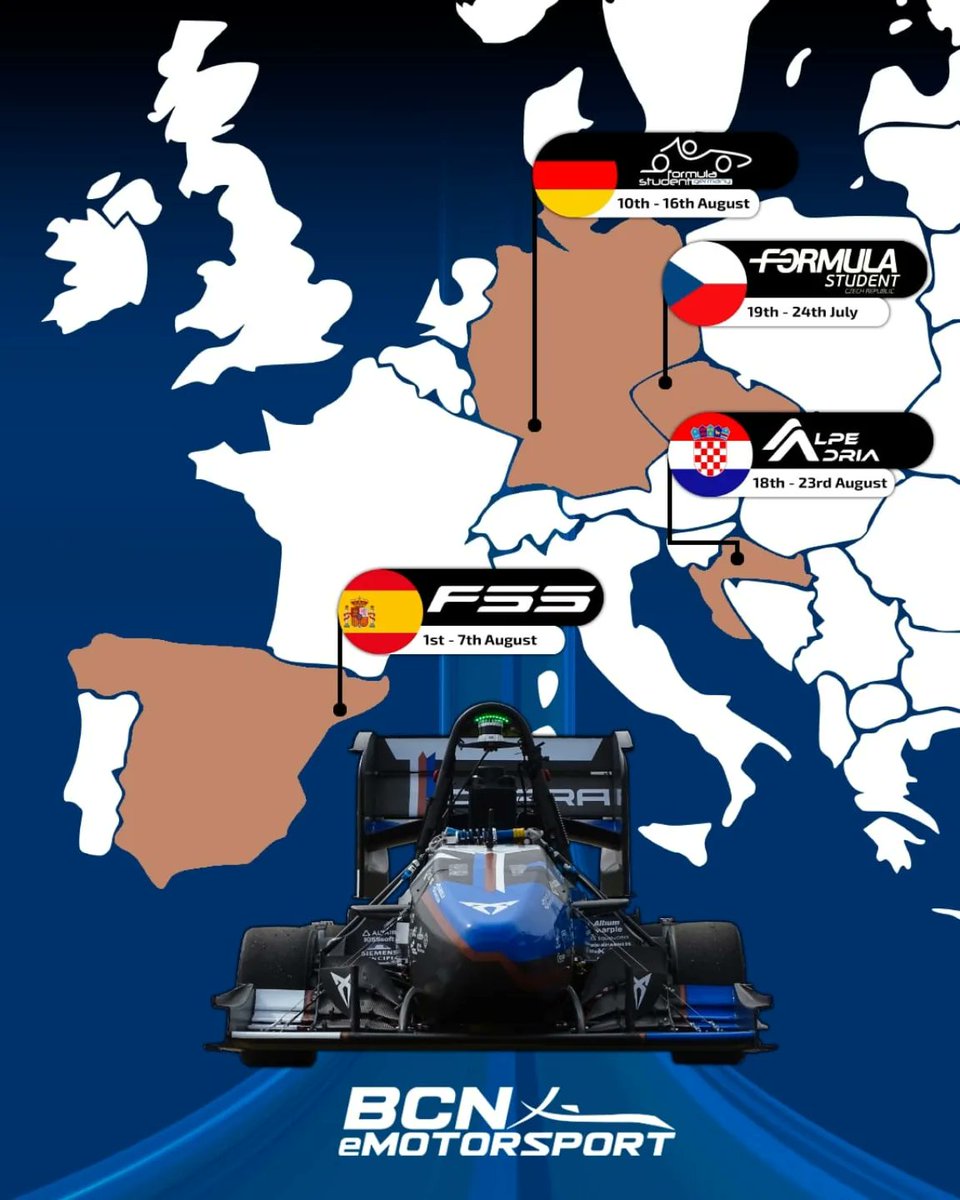 ChunSchellmc's tweet photo. The moment we’ve waited for all year is here. We’re hitting the road this summer, starting with FS Czech, then FS Spain, FS Germany, and FS Alpe Adria. Follow our stories for daily updates from every competition. https://t.co/2c8aUKmEZS