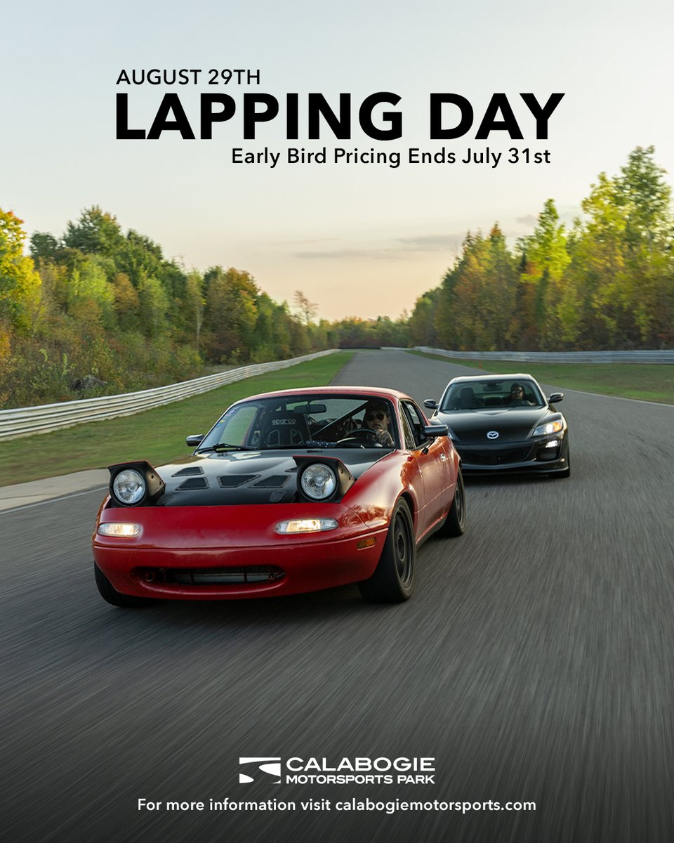HoneySniff's tweet photo. Lap Canada’s longest racetrack on Saturday, August 29! Enjoy six track sessions with groups for every skill level. Early Bird pricing ends July 31; registration rises to $301 on August 1. https://t.co/iRFkU5PqwQ