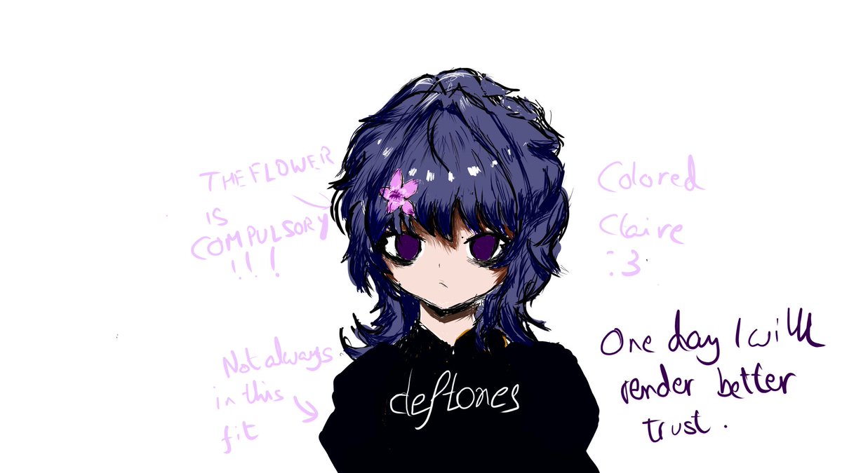 shaavert's tweet photo. day 2 of learning digital art, drawing my OC persona idfk what it's called again https://t.co/YB957ErBqA
