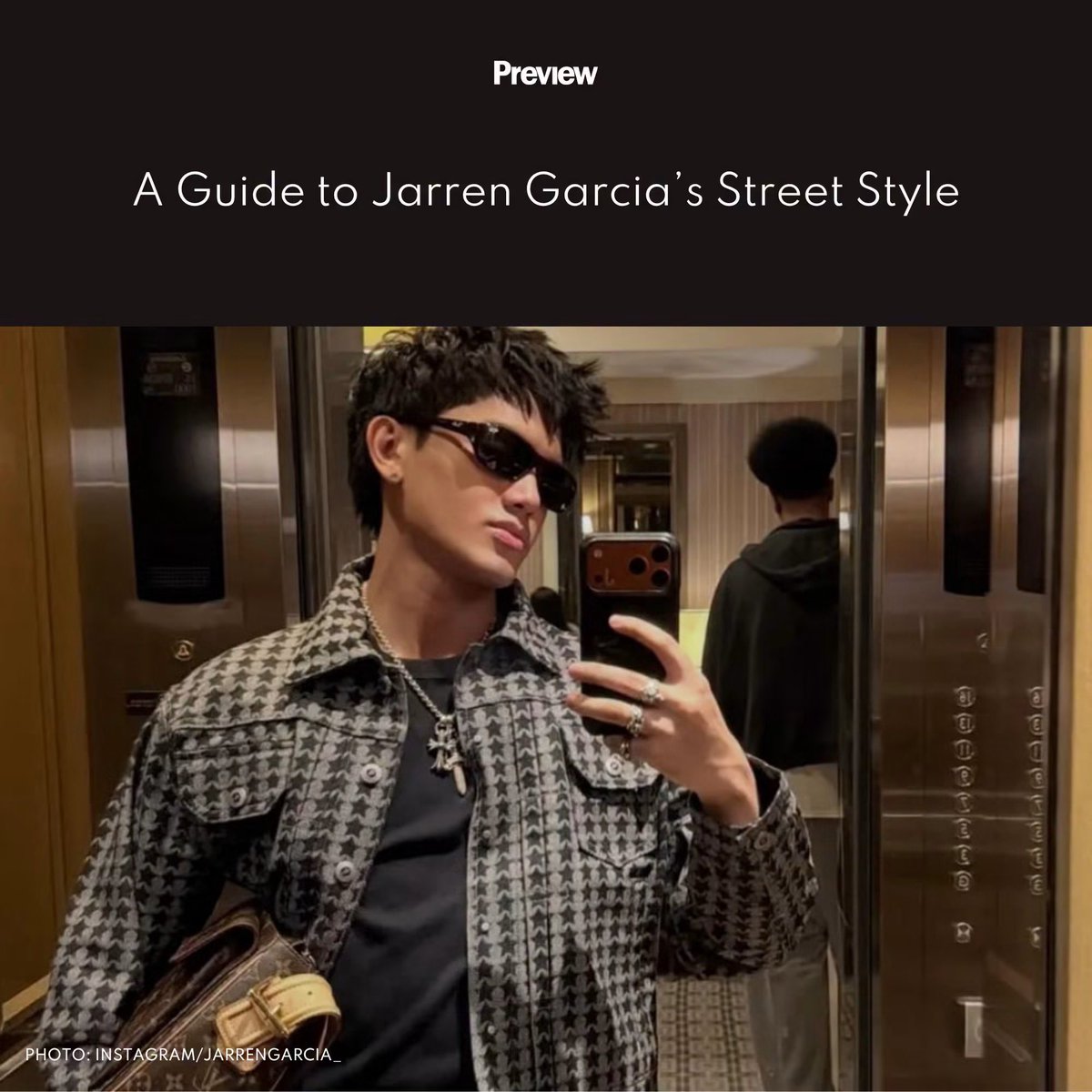 JarrenG_OFC's tweet photo. #JarrenGarcia is redefining menswear with a style that mixes streetwear ease and dandy polish. See the looks that capture his signature aesthetic through the link in the comments.

READ MORE: https://t.co/zslyLxBjdy https://t.co/w2VeHSjnO8