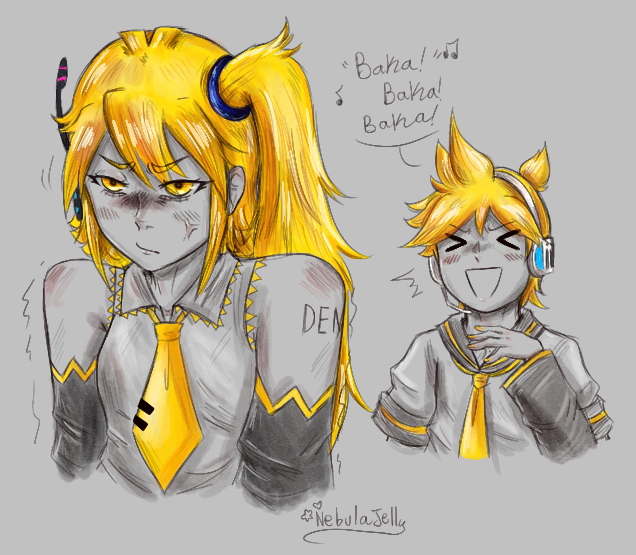 NebulaJ3lly's tweet photo. I like to think of Len as the kind of person to tease someone till they turn around and start beating him up https://t.co/y3YWJXZVzx