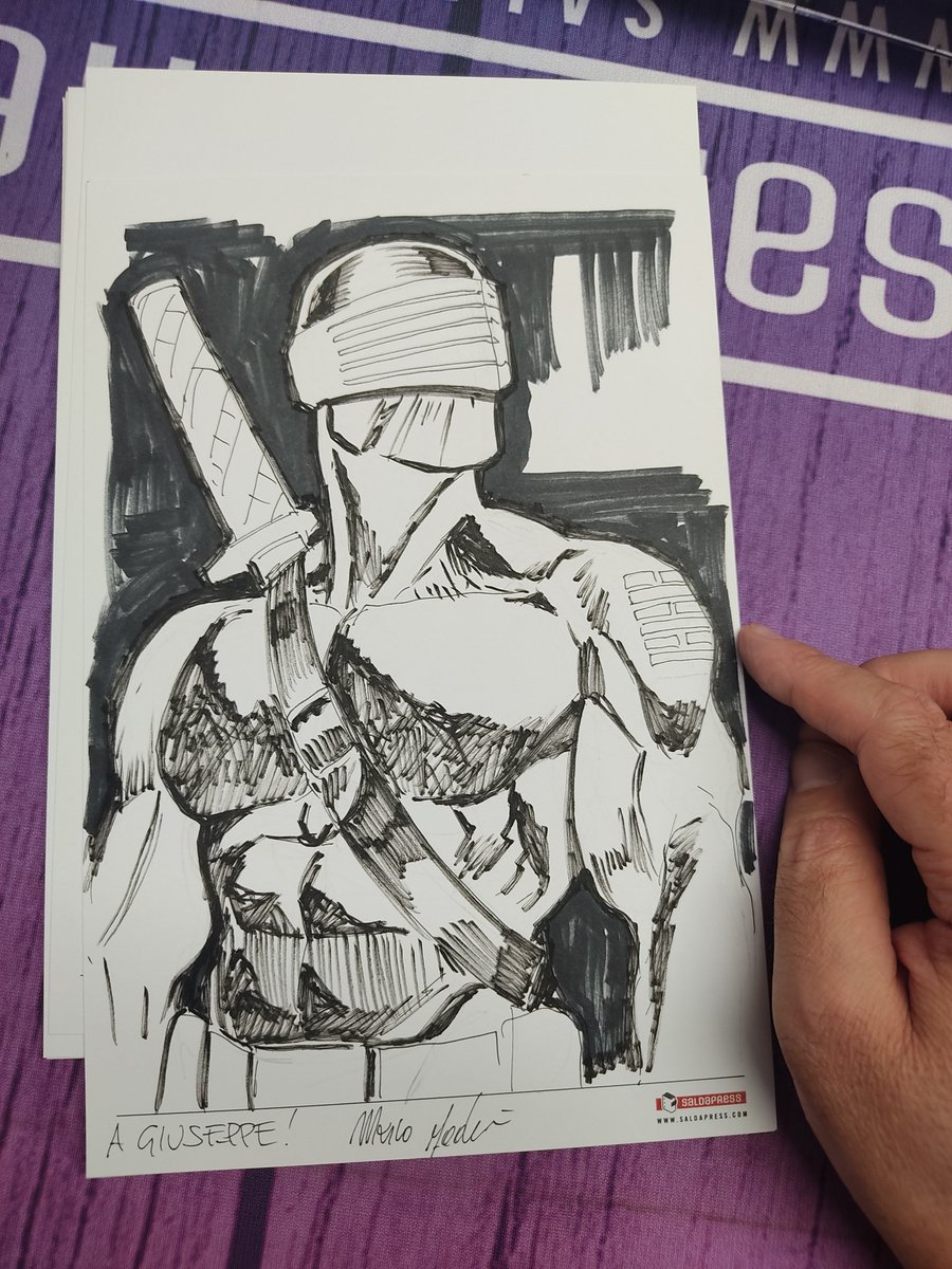 marcofodera's tweet photo. #comics Modena Nerd, presso lo stand di Saldapress #gijoe #snakeeyes #skybound #imagecomics #hasbro https://t.co/i8Au5erxDU