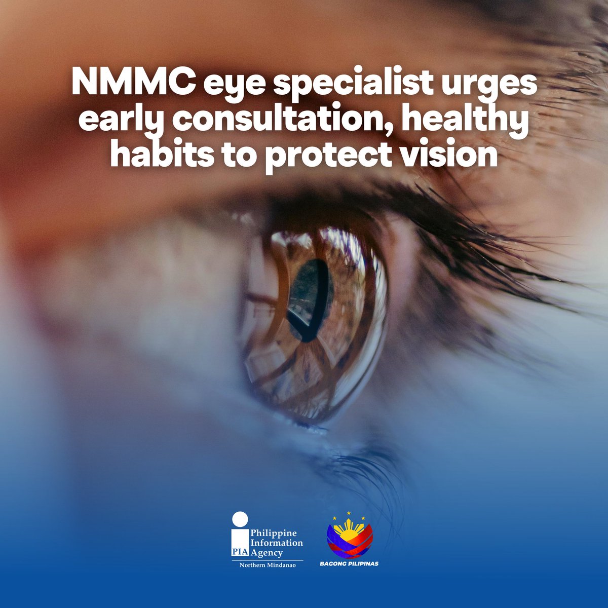 PIANorMin's tweet photo. Dr. Marlene Sinadjan, an ophthalmologist at the Northern Mindanao Medical Center, said early detection and proper management are important to prevent eye conditions from progressing and causing permanent damage.

READ: https://t.co/O3mSjtyqhC

#ISM https://t.co/DSs60AYBNz