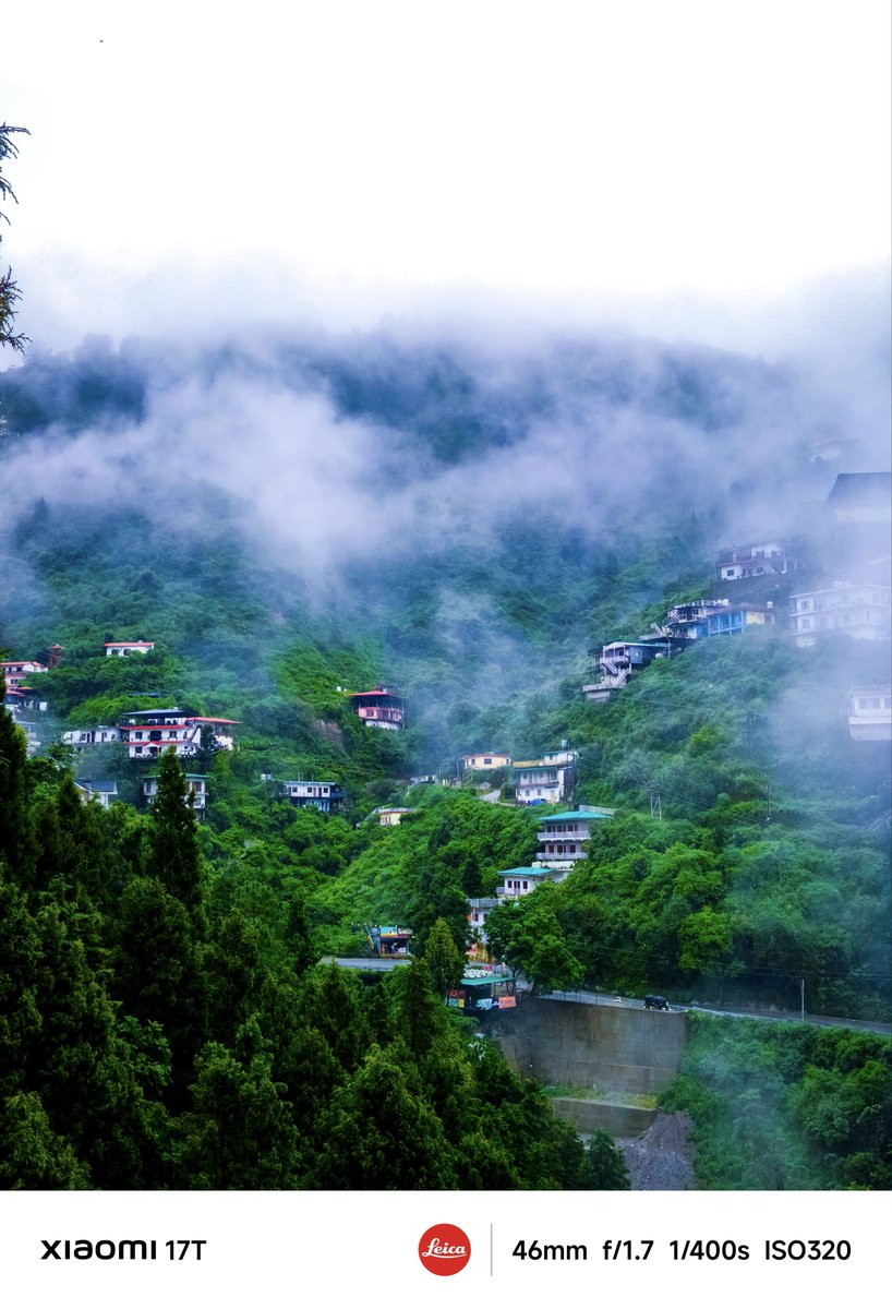 harshitm09's tweet photo. Just got back from a beautiful trip to Mussoorie — the Queen of Hills 🏔️✨

With my all-new Xiaomi 17T, featuring a segment-best 5× optical zoom and Leica-inspired colours. https://t.co/cSnEa5OanS