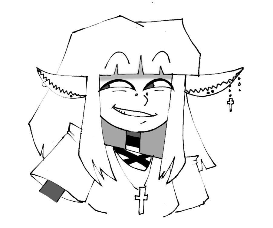 ThatRandomGrunt's tweet photo. drew Willow during a call with some friends

they're kinda cute ngl lmao https://t.co/WIvzF9HHOO