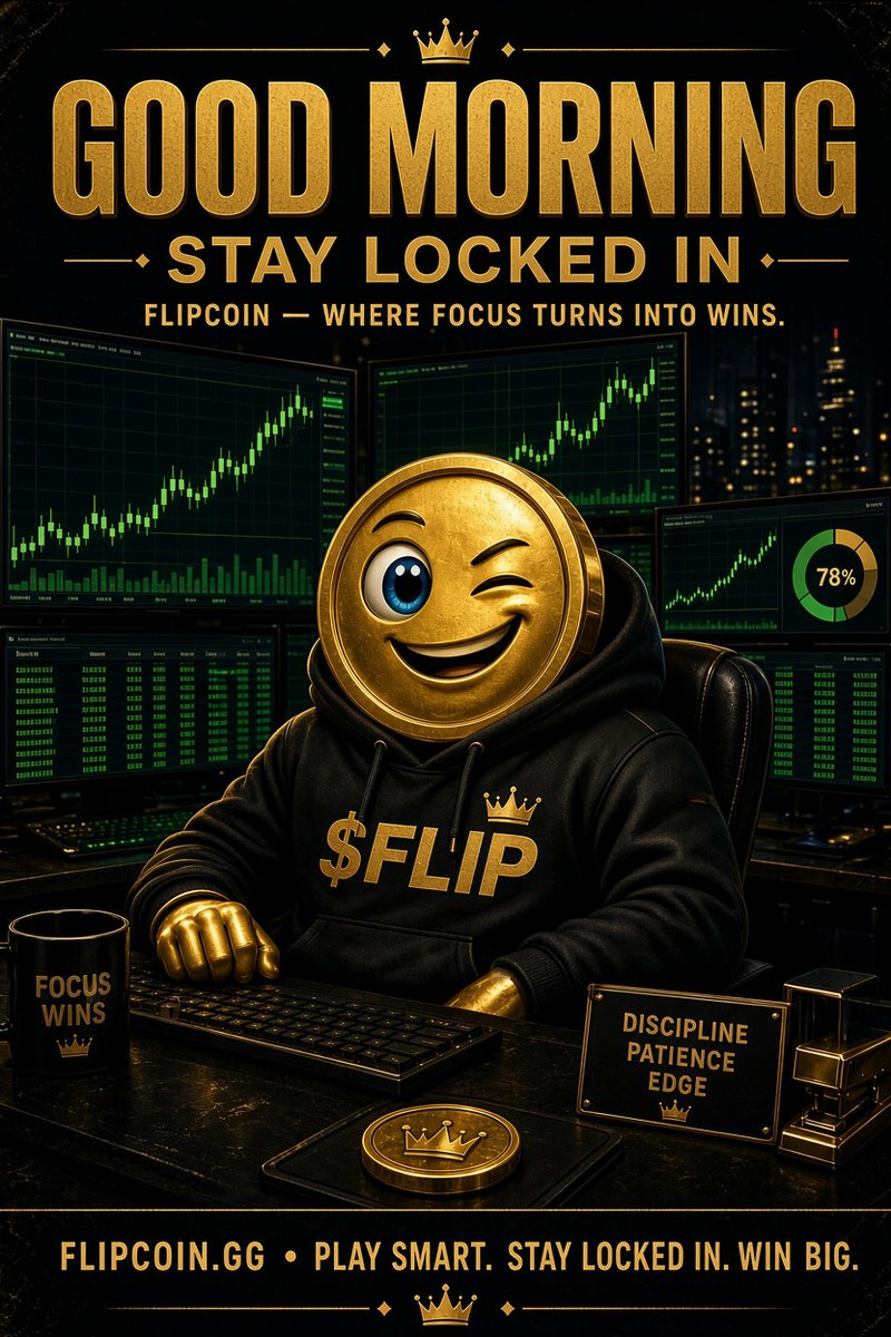 ibnKhalid_178_9's tweet photo. GM, FlipCoin family ☀️🪙
New week. New energy. MASSIVE winning mindset. 🔥
We’re not here to watch from the sidelines — we’re here to show up, stay locked in,
Big energy.. Bigger things ahead. 🚀
Let’s make this week a winning one. 🪙⚡️
#FlipCoinGG #FlipCoin #Web3 #CryptoGaming https://t.co/irD1mHSupe