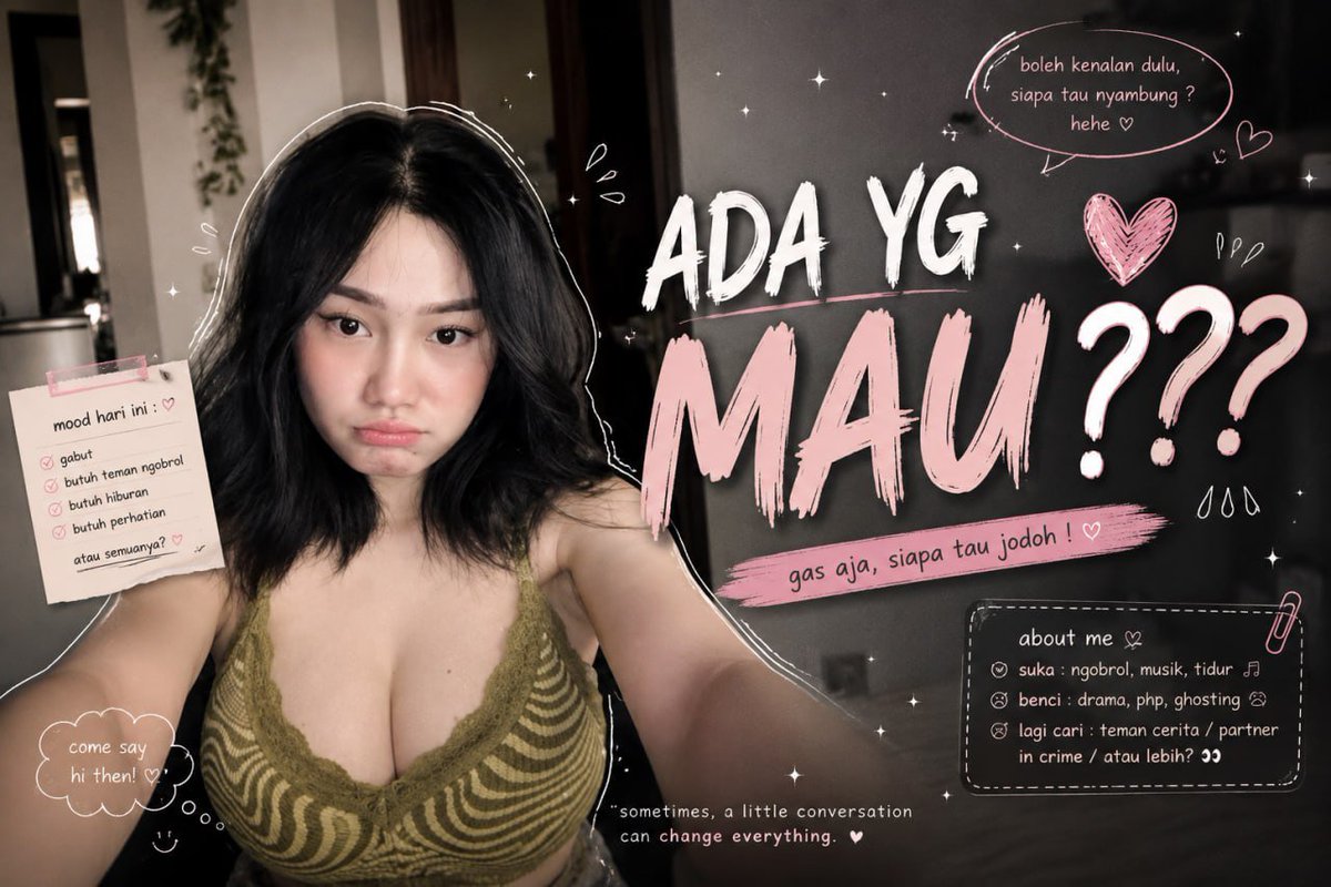 geazha's tweet photo. Ada yang mau??

Situasi Apapun Hadir https://t.co/NIdehsK4fN