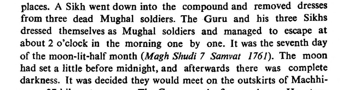 Hindu_itihasam's tweet photo. 🧵 [1/2] The battle of Chamkaur Dec-1704 

Many wives or women of guru Gobind's Household were taken as prisoner by the Mughals as slaves and he himself naked crossed the mountains. The Guru and his three Sikhs dressed themselves as Mughal soldiers escape at about
 2 o'c https://t.co/3LXW2chv8b