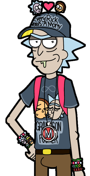 Aboringrandom's tweet photo. My R&amp;M ocs (Rickorty Super Fan Rick + Morty) https://t.co/SRPCSaMmfx