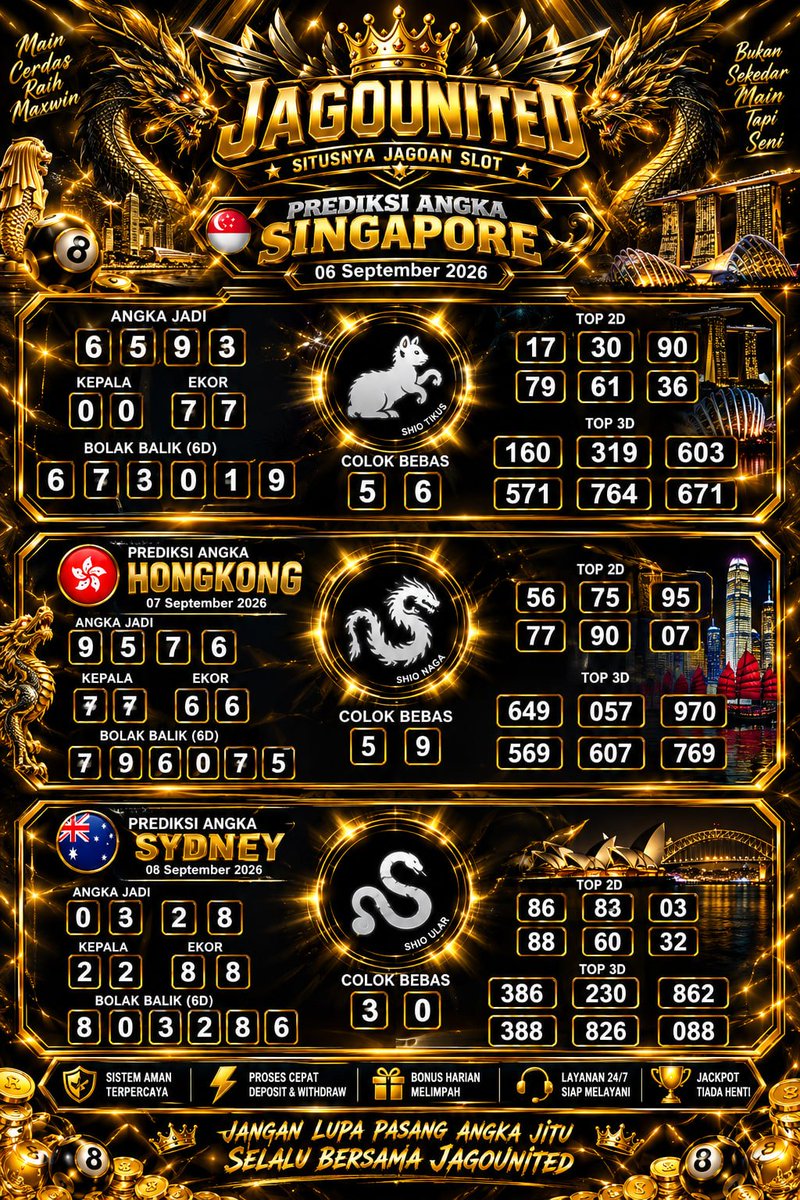 jagounited_com's tweet photo. Prediksi Angka Togel rekomendasi 
BIG WIN STARTS HERE !!
 CARI GOOGLE: JAGOUNITED 
JAGOUNITED LOGIN : https://t.co/JcW3wakuHD 
#jagounited
#game #mabar #gameonline #togel https://t.co/Q11EhZWTdw