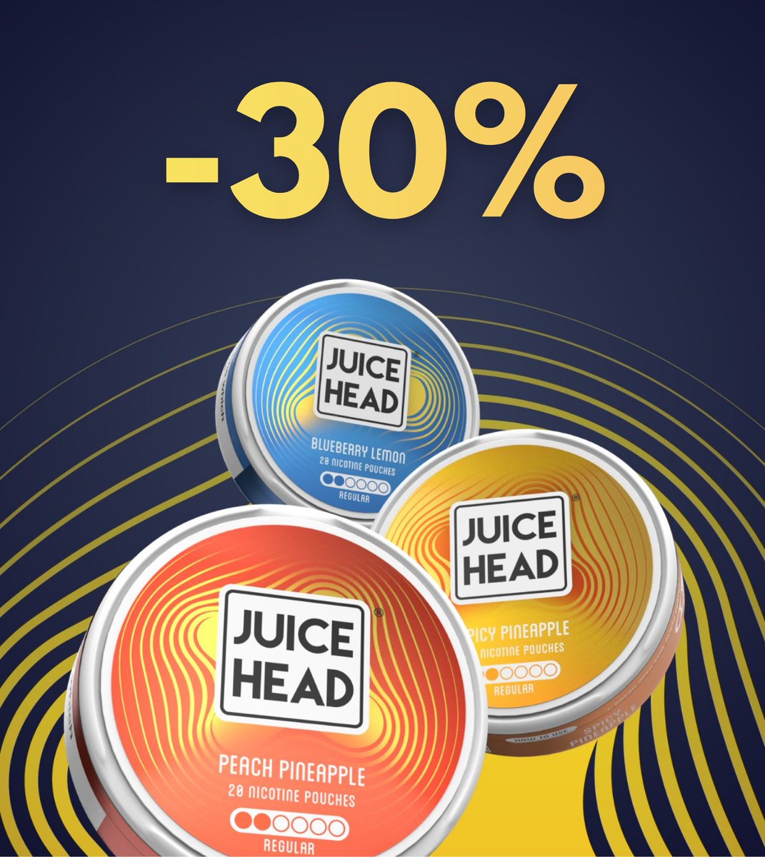 Europesnus5's tweet photo. 🍓💥 𝗝𝗨𝗜𝗖𝗘𝗛𝗘𝗔𝗗 𝗜𝗦 𝟯𝟬% 𝗢𝗙𝗙

Thinking about trying JuiceHead?

𝗡𝗼𝘄’𝘀 𝘁𝗵𝗲 𝘁𝗶𝗺𝗲. 👀

Get 𝟯𝟬% 𝗢𝗙𝗙 the entire JuiceHead range and explore all the fruity flavours. 🍓🍉

⏰ 𝗢𝗳𝗳𝗲𝗿 𝗲𝗻𝗱𝘀 𝘁𝗵𝗶𝘀 𝘄𝗲𝗲𝗸 — don’t miss it!

🔗 Shop now at EuropeSnus: https://t.co/QC3sAurJ5L

#JuiceHead #NicotinePouches #EuropeSnus