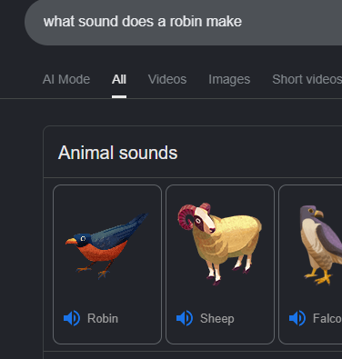 TreySTK's tweet photo. Google has an EASTER EGG for animals with a bird called "Robin"?

This is their default picture for Robin and it's never bonded??!

Proof: https://t.co/v13FRDaJrp

Pairing fees to GOOGLE https://t.co/VToVa6C9Fw