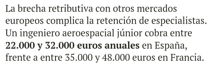ibero_tartesio's tweet photo. "Los jóvenes no quieren ser ingenebrios aeroespaciales porque... un ingenebrio aeroespacial júnior cobra menos que un peón hace 25 años... prefieren irse a Alemania, Pepe... necesitamos lisensiados de Bolivia para hacer los trabajos que los españoles no quieren hacer" https://t.co/hS2Qqa9wgz