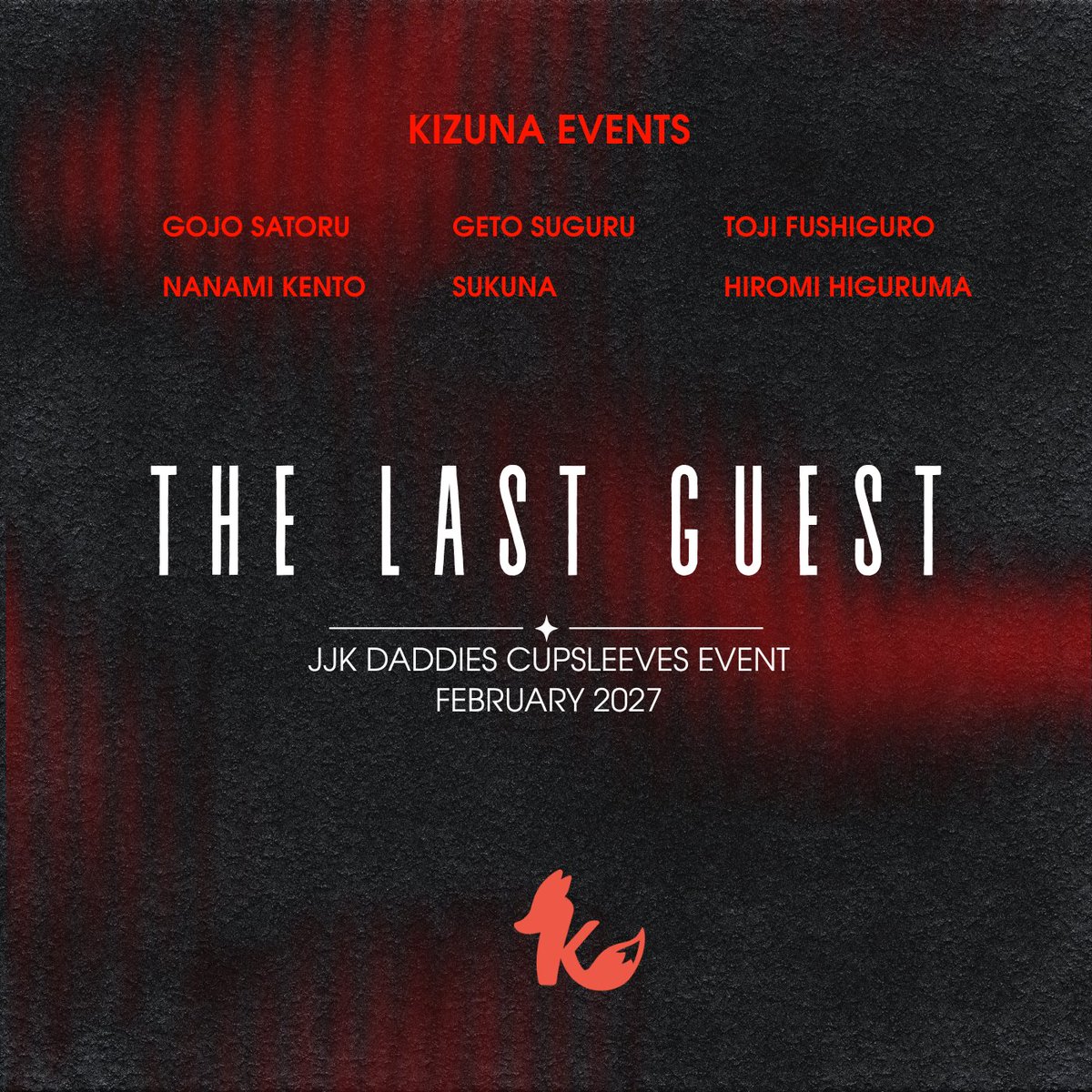 kzn_events's tweet photo. [ R18 ] THE LAST GUEST: A JUJUTSU KAISEN DADDIES CUPSLEEVES EVENT

    MERCH KIT INCLUSION

The doors are now open, and the Butlers are waiting for your arrival. Who will you, our dearest guest, choose?😉

#KZN_TLGCSE #JJKDADDIESCSE https://t.co/iEeWCZVEZp