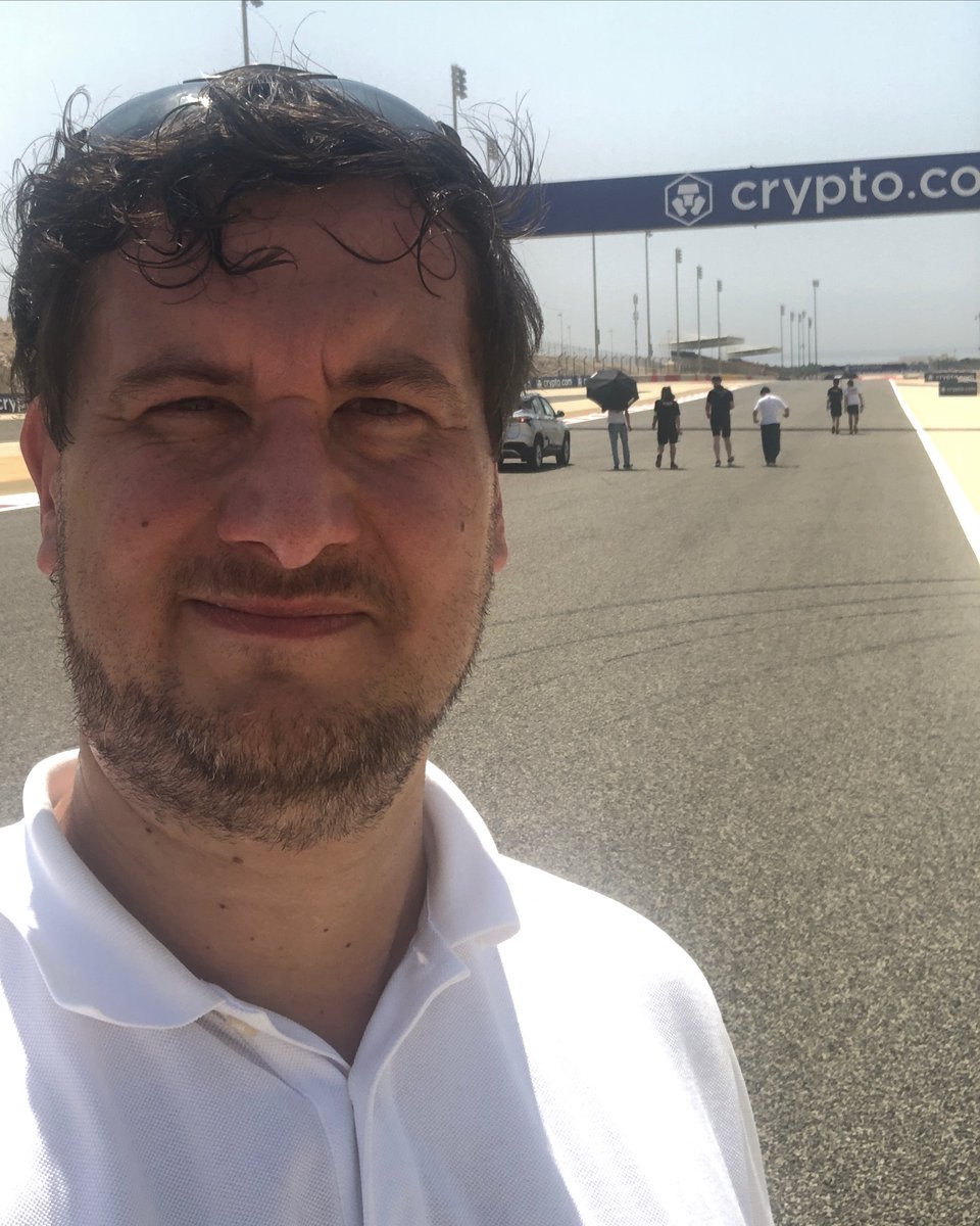 EtheleneDa0pit's tweet photo. Did anyone say it could get hot at Bahrain? You were right! With Tim Tramnitz and MP Motorsport, I drank 1. 25L over 5. 4km. Full F2 weekend coverage follows this afternoon on Sky Sport Formel 1. https://t.co/7ySsfbrsg4
