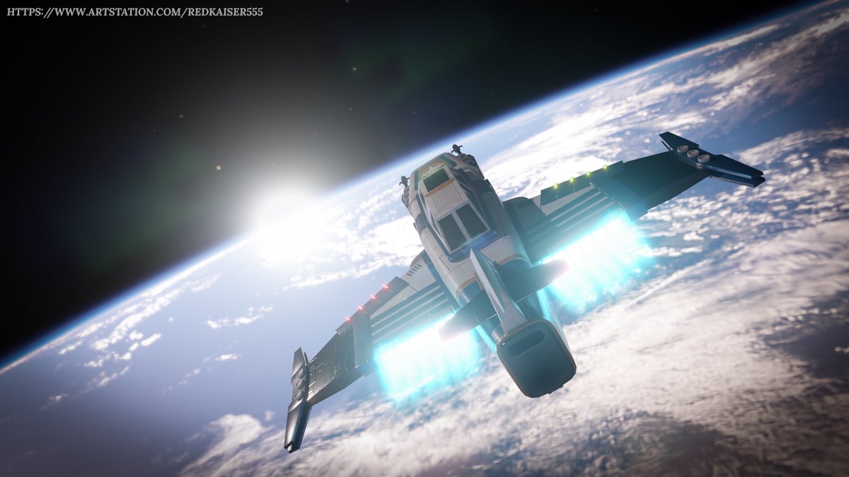 RedKaiser555's tweet photo. Scout fighter.
Rendered in Blender 5.1, cycles render.
#blender #scifi #spaceship https://t.co/x48nwsYMS7