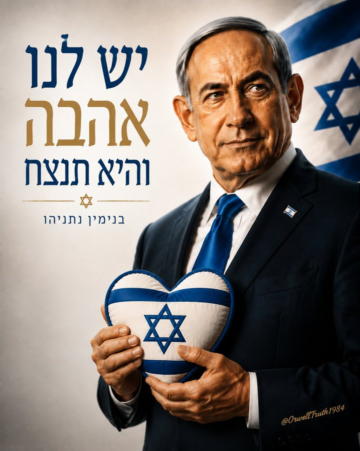 OrwellTruth1984's tweet photo. יש לנו אהבה והיא תנצח ♥️🇮🇱
We have love and it will win ♥️🇮🇱
ما عشق داریم و این عشق پیروز خواهد شد ♥️🇮🇱 https://t.co/l63Ufsp47c
