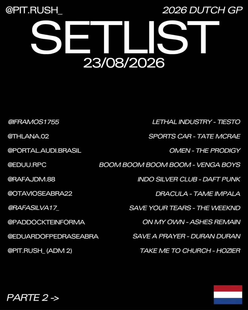 AltaStremmte's tweet photo. Flying Dutch playlist

Here’s another playlist made by you! Check it out on our Spotify (Pit. Rush_)

We had trouble viewing some song requests, so if your track isn’t here, we apologize and will resolve it as soon as possible. Follow our partners https://t.co/QroMCA3E7o