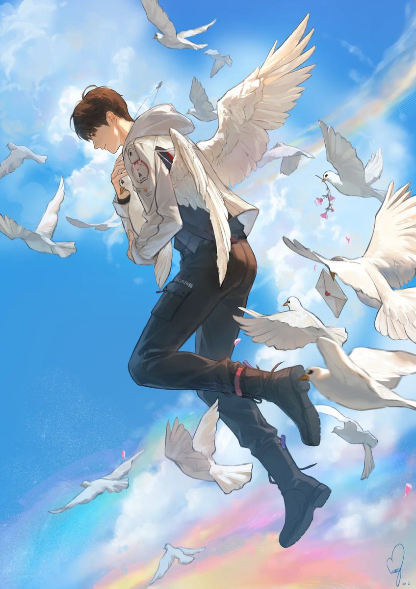 yokenbuly's tweet photo. 네 옆으로 날아가기 🕊️

#러브앤딥스페이스  #LoveandDeepspace  #恋与深空  #夏以昼 #하우주 #Caleb https://t.co/xy0QpFgiHV