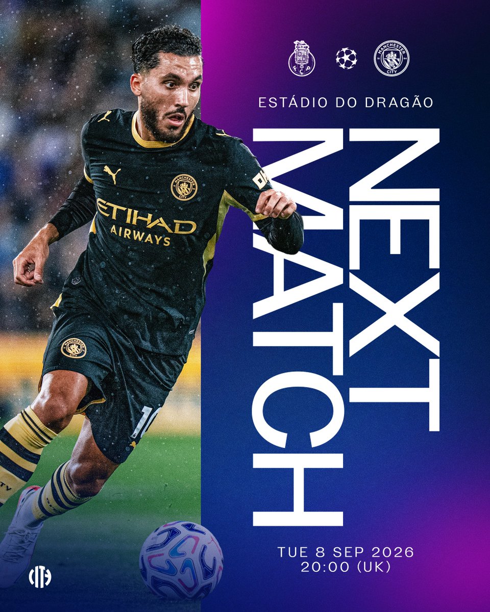 ManCity's tweet photo. Our @ChampionsLeague campaign begins with a trip to Porto! 🤝🌍 https://t.co/z53N62BnMn