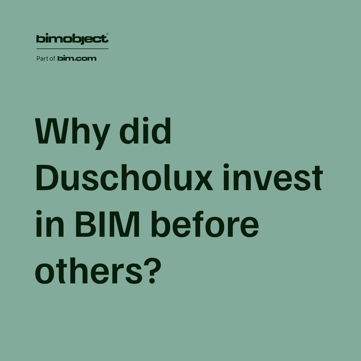 BIMobject's tweet photo. At the time Duscholux decided to start working with BIM, many companies in the sector still saw it as an emerging technology. However, the team quickly recognized its potential. 

Want to know more about Duscholux's success? Read the full interview here: https://t.co/rN6faCXTC8 https://t.co/MeRibbpH3G