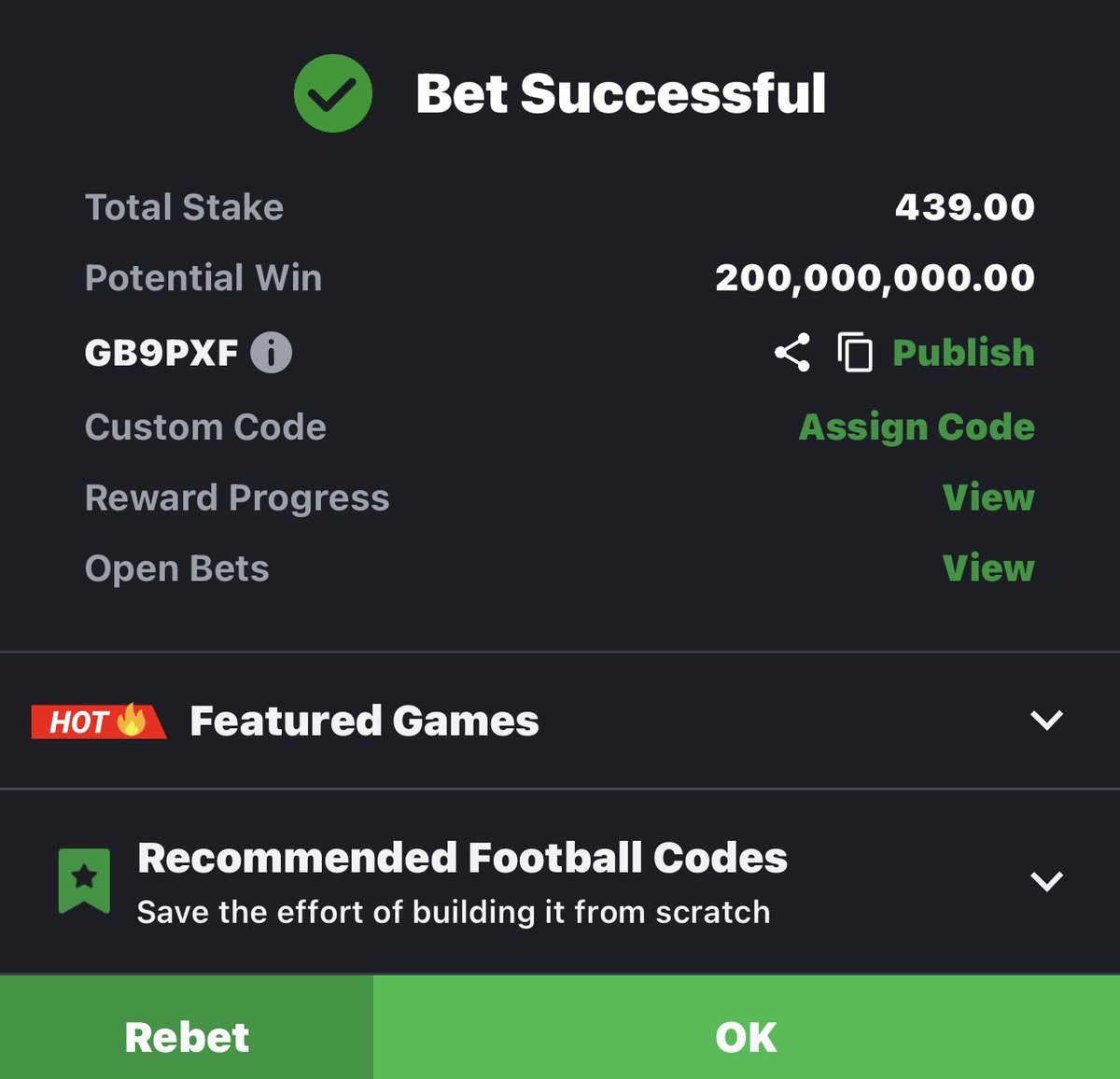 BillionBetWin91's tweet photo. Universe Here We Go

₦439  2Win  ₦200M

If you snooze you loose join the wining chain https://t.co/RcYxSMyIF1