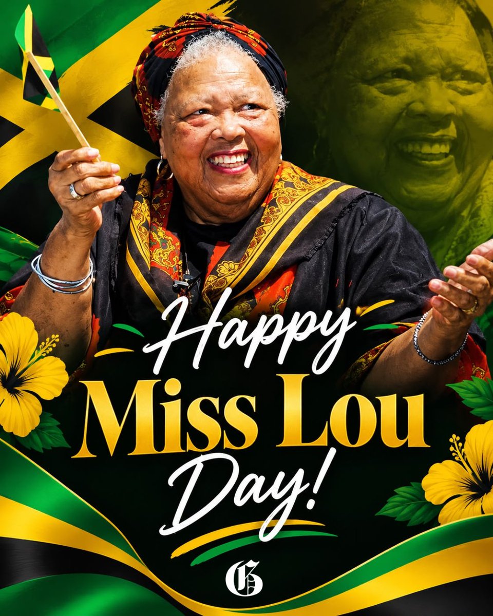 JamaicaGleaner's tweet photo. Today is being observed as Miss Lou Day in Jamaica to honour the life and legacy of the Honourable Louise Bennett-Coverley, OM, OJ, MBE. The Jamaican poet, folklorist, actress, writer, and educator was born in Kingston on September 7, 1919. What's your favourite Miss Lou poem? https://t.co/aq2ieymue3