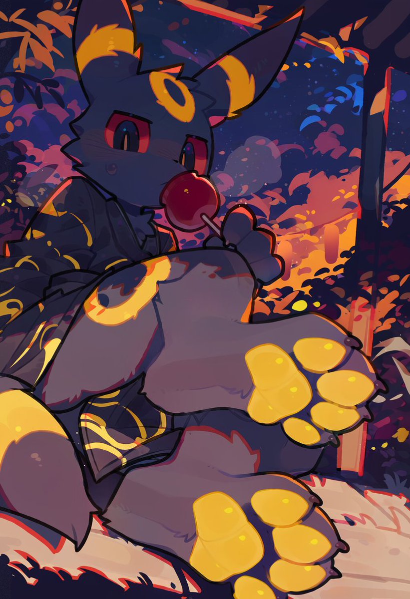 wanjumiao65535's tweet photo. yukata umbreon https://t.co/k27F7qOse3
