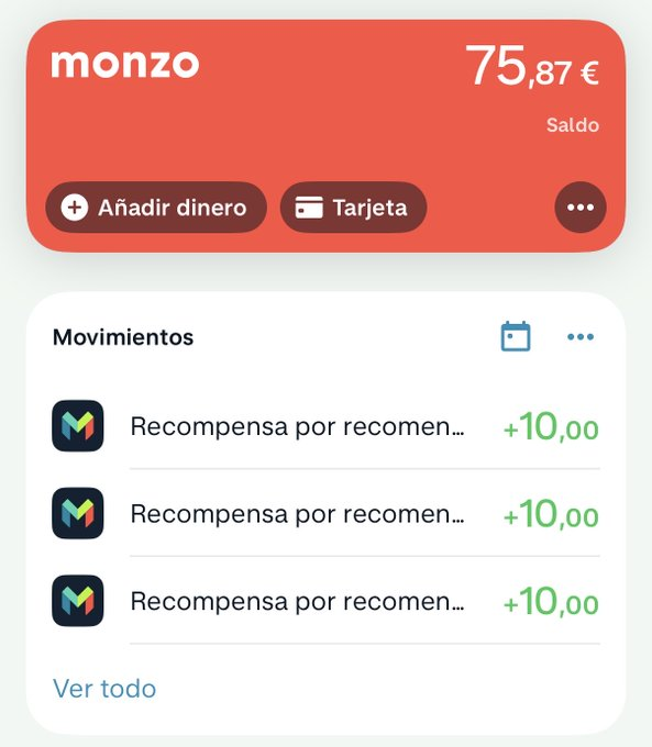 4materasu_'s tweet photo. 🚨 MONZO ya está en España. 🇪🇸

Para quien no la conozca: es una fintech británica nacida en 2015 que ha conseguido superar los 14 millones de clientes.

Cuenta desde el móvil, tarjeta, pagos y herramientas para controlar gastos.

Y ahora han activado 10 € de regalo. 👇 https://t.co/d7FqNgxTHp