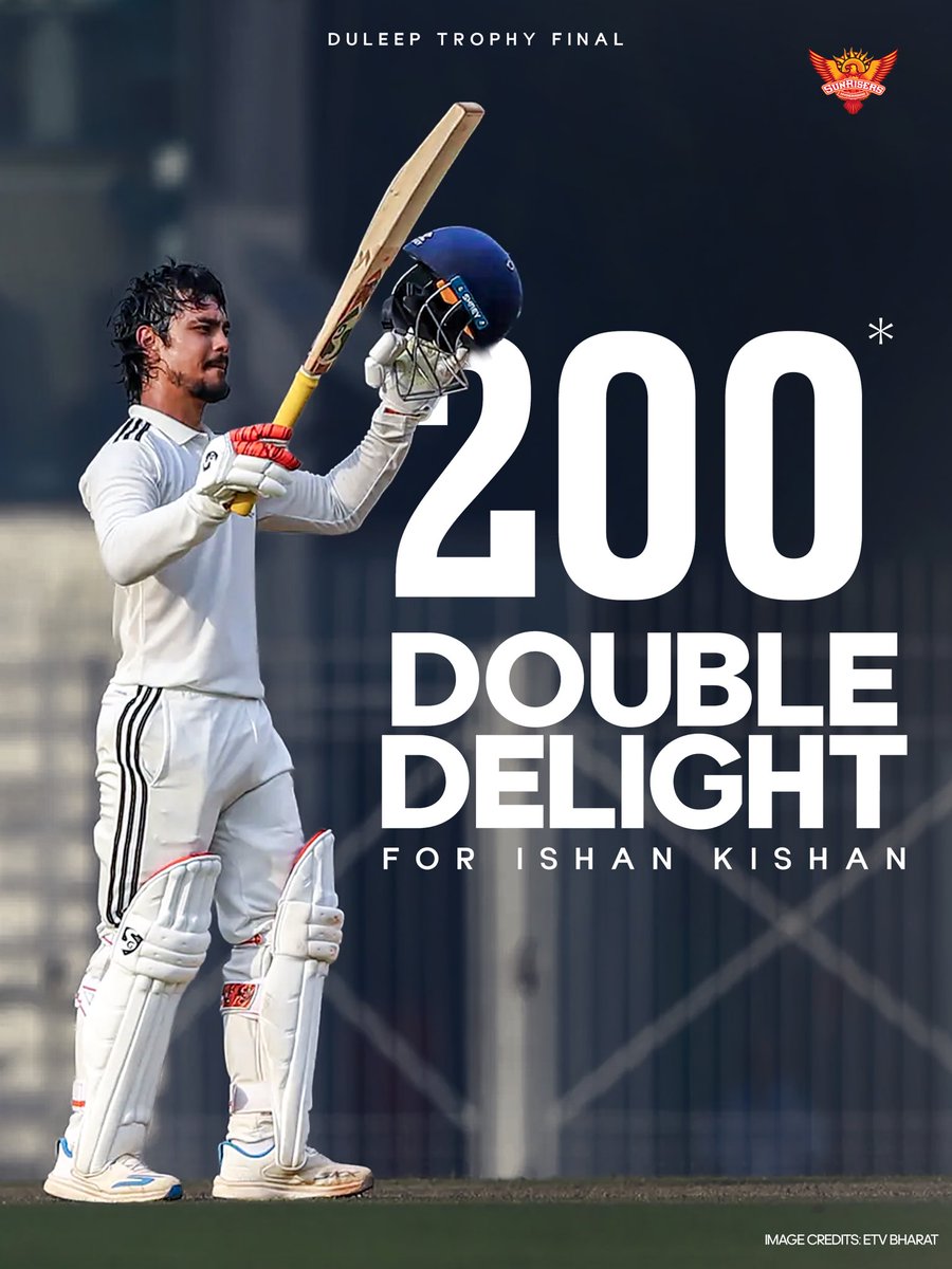 SunRisers's tweet photo. 𝐃𝐎𝐔𝐁𝐋𝐄 𝐂𝐄𝐍𝐓𝐔𝐑𝐘 𝐈𝐍 𝐃𝐔𝐋𝐄𝐄𝐏 𝐓𝐑𝐎𝐏𝐇𝐘 𝐅𝐈𝐍𝐀𝐋 🔥

Ishan Kishan, take a bow 🙇‍♂️ https://t.co/imtDY8Dwtn
