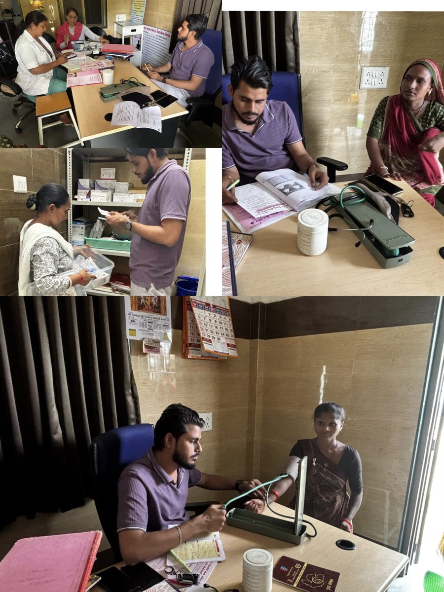 phckharavada's tweet photo. આજ રોજ Date -7/9/26 ના રોજ આયુષ્માન આરોગ્ય મંદિર ઉદલપુર માં મેડિકલ ઓફિસર ધ્વારા વિઝિટ કરવામાં આવી.
•મુલાકાત દરમિયાન આરોગ્ય કેન્દ્રમાં ચાલી રહેલ વિવિધ રાષ્ટ્રીય આરોગ્ય કાર્યક્રમો,ઓપીડી સેવાઓ , માતા બાળ આરોગ્ય સેવાઓ , રસીકરણ,દવાઓનો જથ્થો , એક્સપાયર દવાની ચકાસણી કરવામાં આવી,રેકોર્ડ https://t.co/UsmCp664Y9