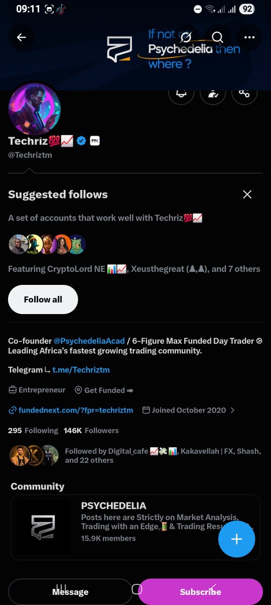 DIKA_chuk's tweet photo. @Techriztm @PsychedeliaAcad @Kelvintalent_ @FundedNext Followed✅️
Liked✅️
Retweeted✅️
Commented✅️

🧘‍♂️♥️🙏🏼 https://t.co/CLg0slHodb