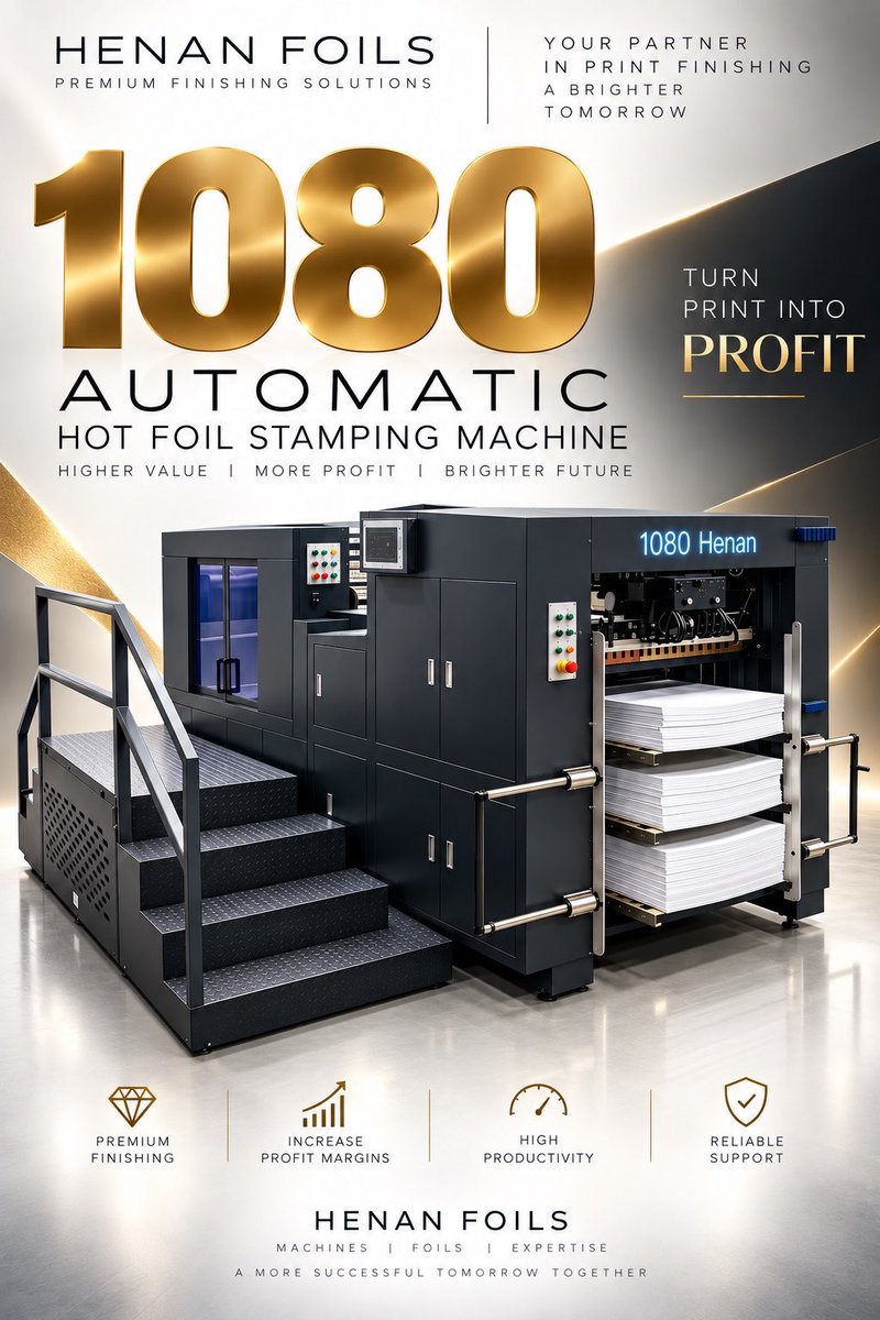 Henanfoils's tweet photo. Want to see what the 1080 can do for your production?

Contact Henan Foils today.

info@henanfoils.net
https://t.co/hStiTGm6vD

Make your print stand out. Make your investment work harder. https://t.co/rzzR7TnyJX