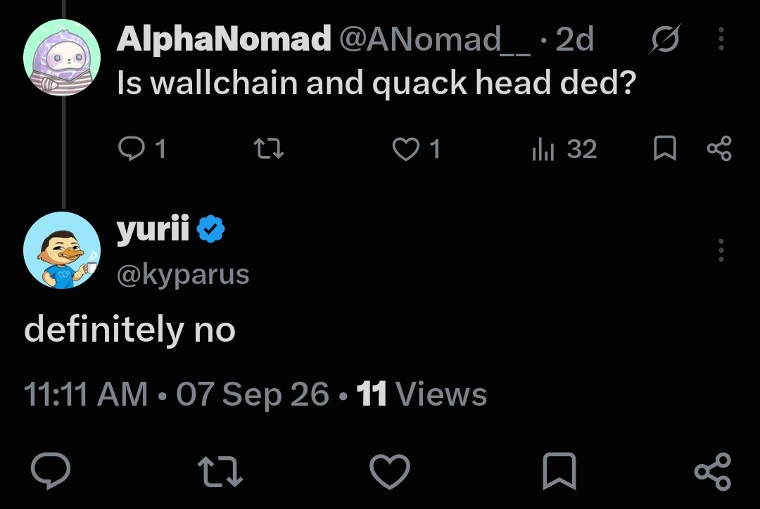 ANomad__'s tweet photo. He keeps saying wallchain is not ded what do you guyz think? https://t.co/5sC9EhoBGS
