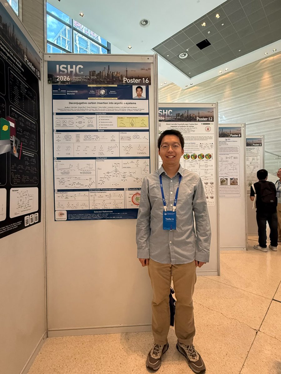 GloriusGroup's tweet photo. An exciting week in Shanghai! 🤝

Dr. Fengjin Wu and Dr. Yanbo Li attended the 24th International Symposium on Homogeneous Catalysis (ISHC), presenting work from the Glorius Group and connecting with many outstanding researchers. 

#Chemistry #ISHC #Synthesis https://t.co/0010zgq141
