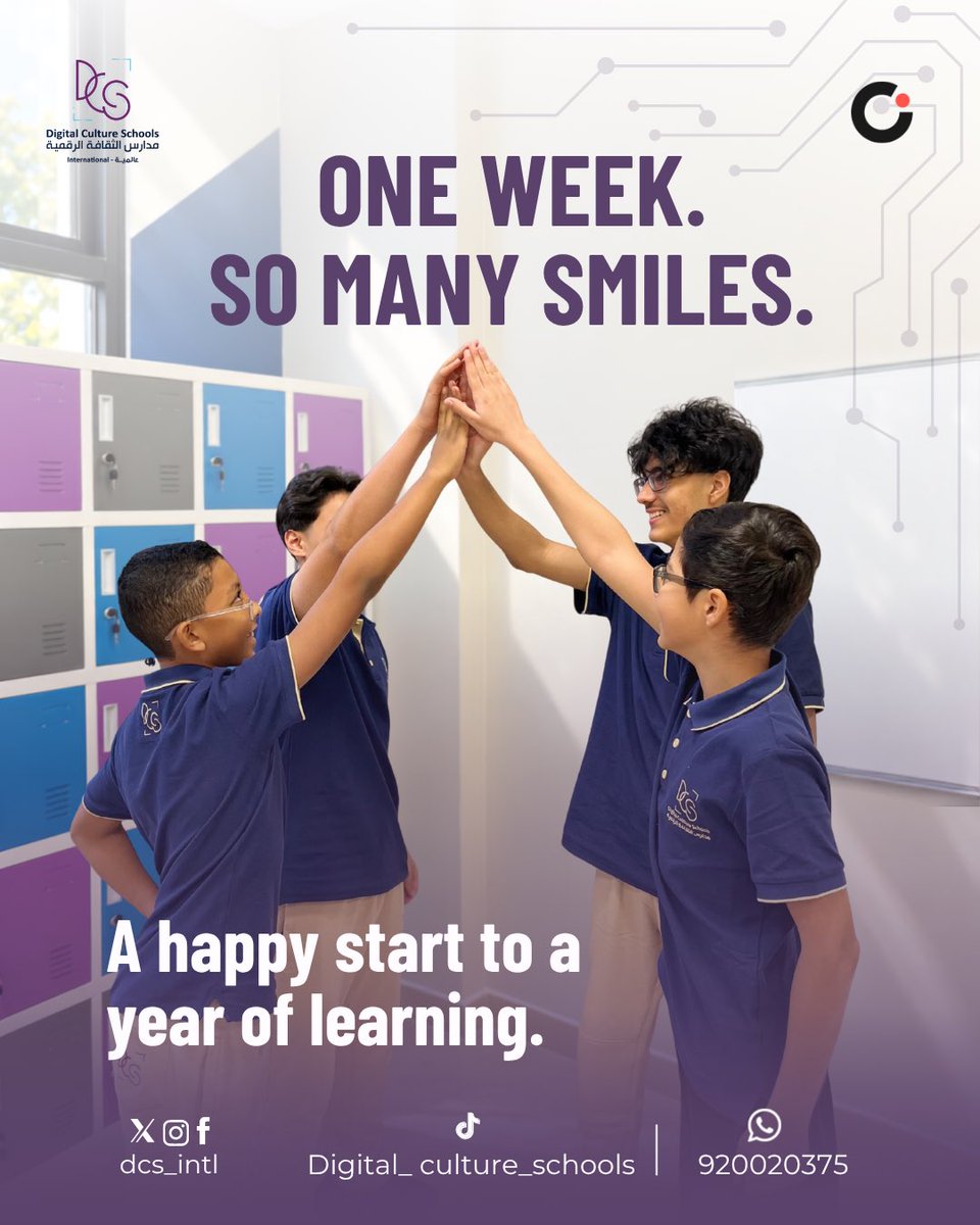 DCS_INTL's tweet photo. Our first week was filled with new friendships, confident starts, and happy moments. ✨

Visit DCS and discover where your child can Learn Happily.

Al Fayha Branch | Irqah Branch | Al Munsiyah Branch https://t.co/N5Usdvf48L