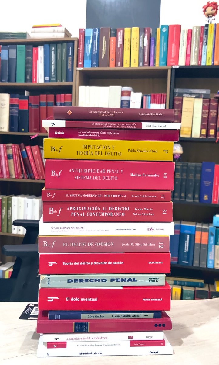 NABM__'s tweet photo. Mejores libros de Derecho penal que he leído 2026

1. La expansión del Derecho penal en el siglo XXI — Jesús-María Silva Sánchez.

2. La imputación objetiva en una concepción valorativa de la teoría del delito — Yesid Reyes Alvarado. https://t.co/0TFdwt4S8V