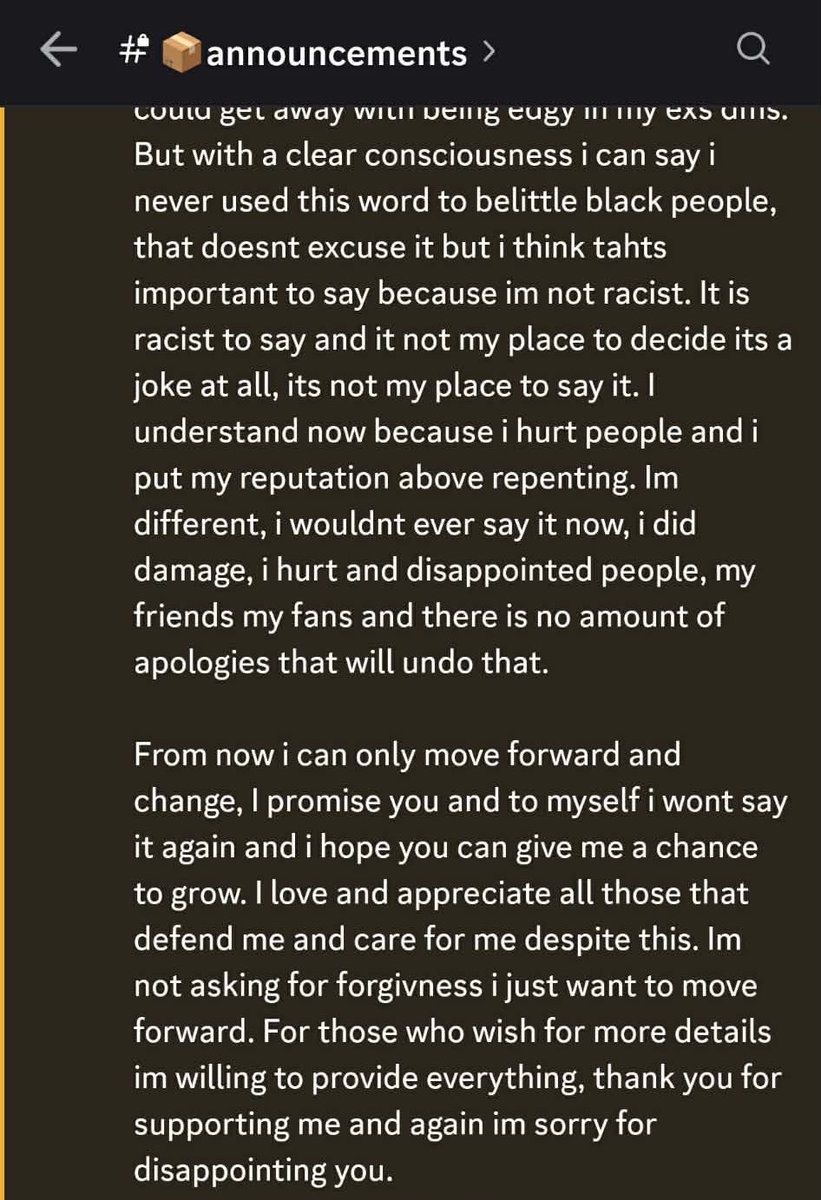 pe4chfu22's tweet photo. at the request of people involved, i am deleting screenshots. i want to remain respectful of the victims. however, he admitted to it himself, see below. the people closer to the situation will be posting a thread/statement. thanks everybody!
#kcokaine #sukugo #jjk https://t.co/gjMZ5xyQJD