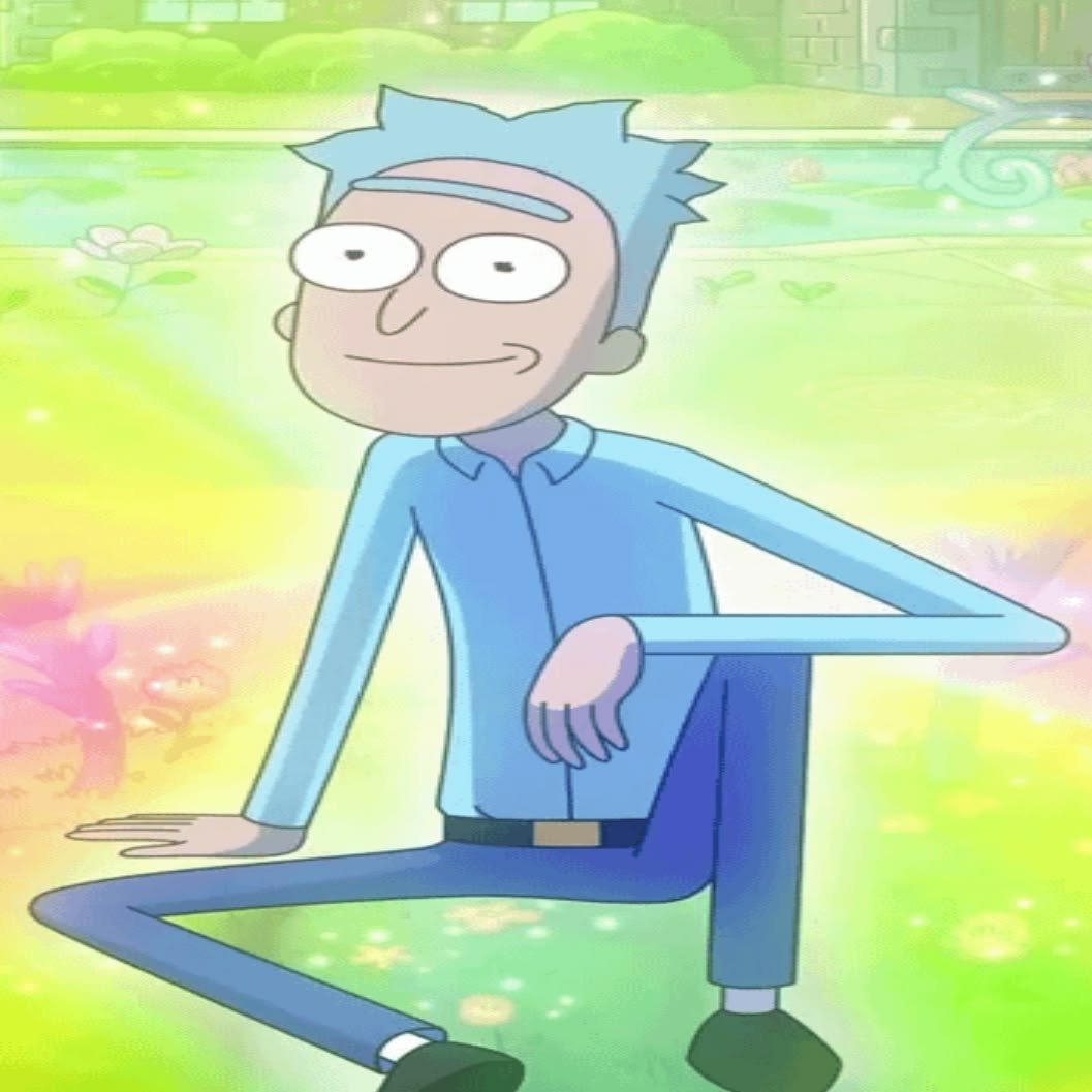 klownzy's tweet photo. My weiner hurts when I look at Rick sanchez https://t.co/XO29Cw29x4
